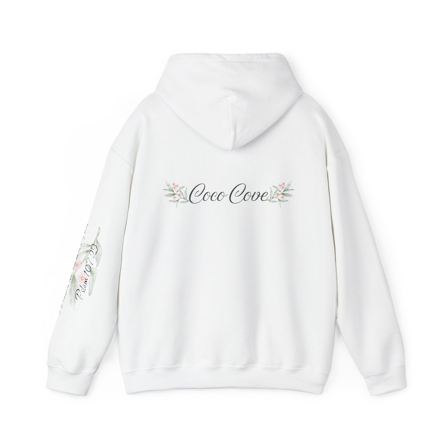 Bloom By The Sea Hoodie — Floral “Bloom By The Sea” Coastal Pullover