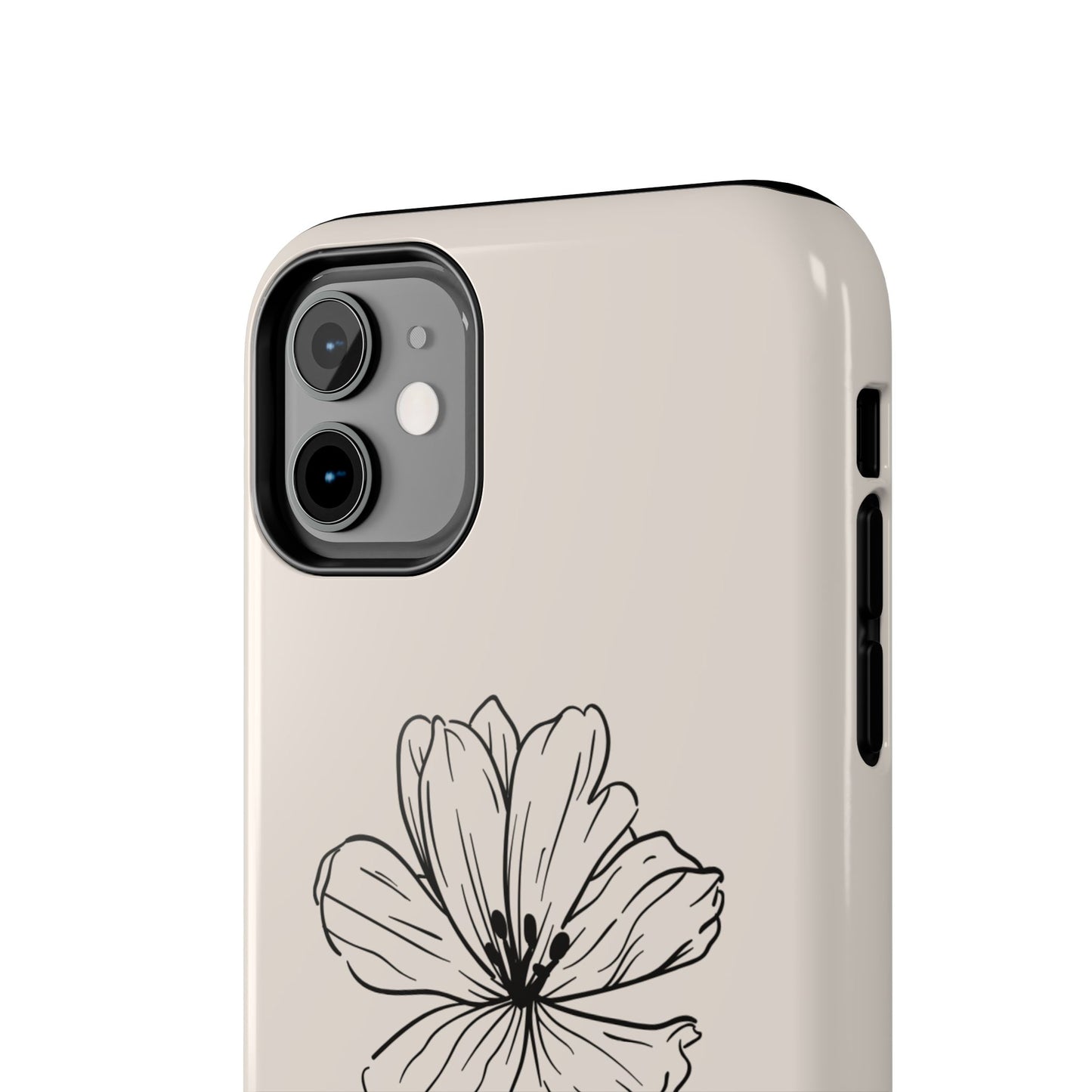 Floral 'I'll Be By The Ocean' Tough Phone Case — Minimal Beach-Inspired Protection