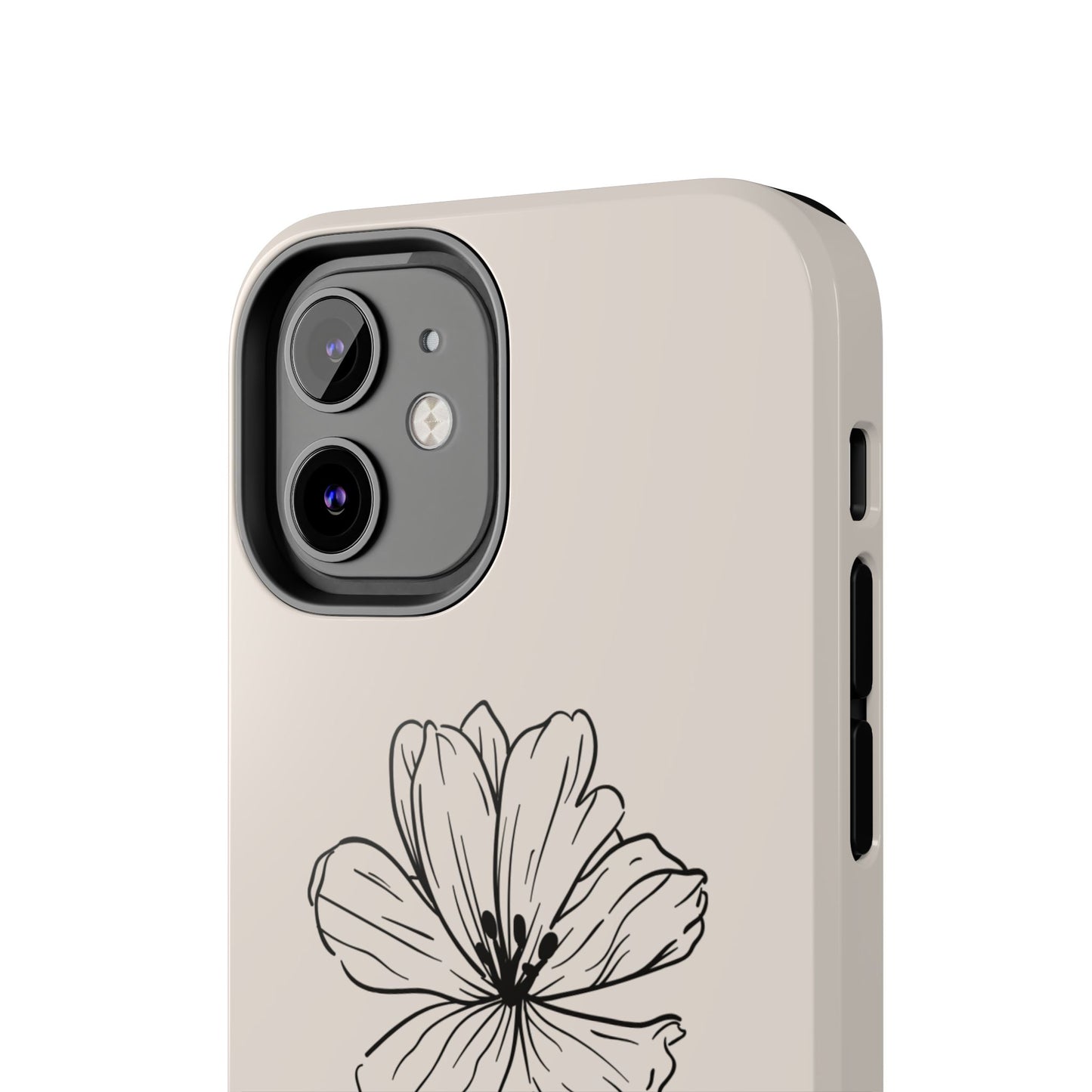 Floral 'I'll Be By The Ocean' Tough Phone Case — Minimal Beach-Inspired Protection