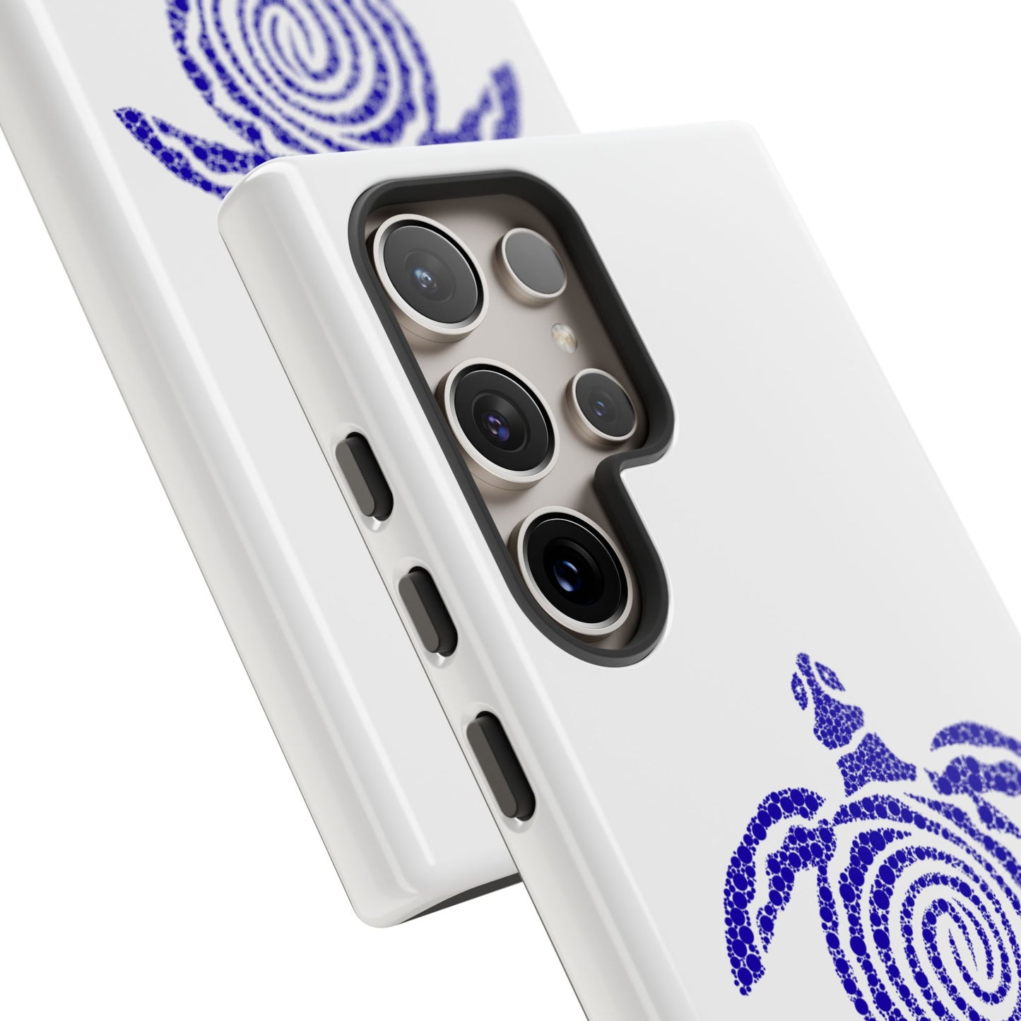 Sea Turtle Spiral Phone Case — Blue Tribal Turtle iPhone Cover