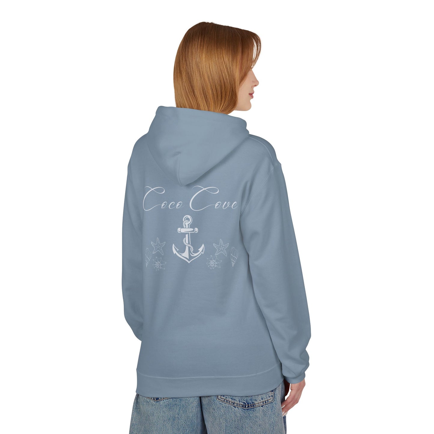 Coco Cove Anchor Hoodie – Nautical Pullover with Script Logo