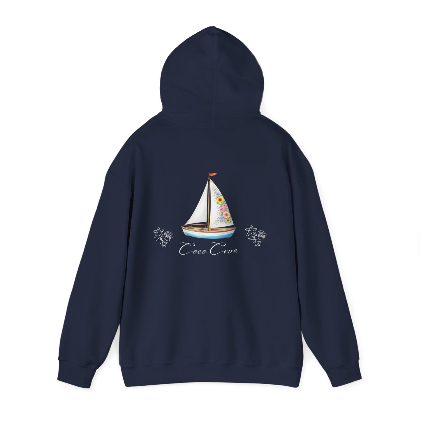 Coco Cove Floral Sailboat Hoodie