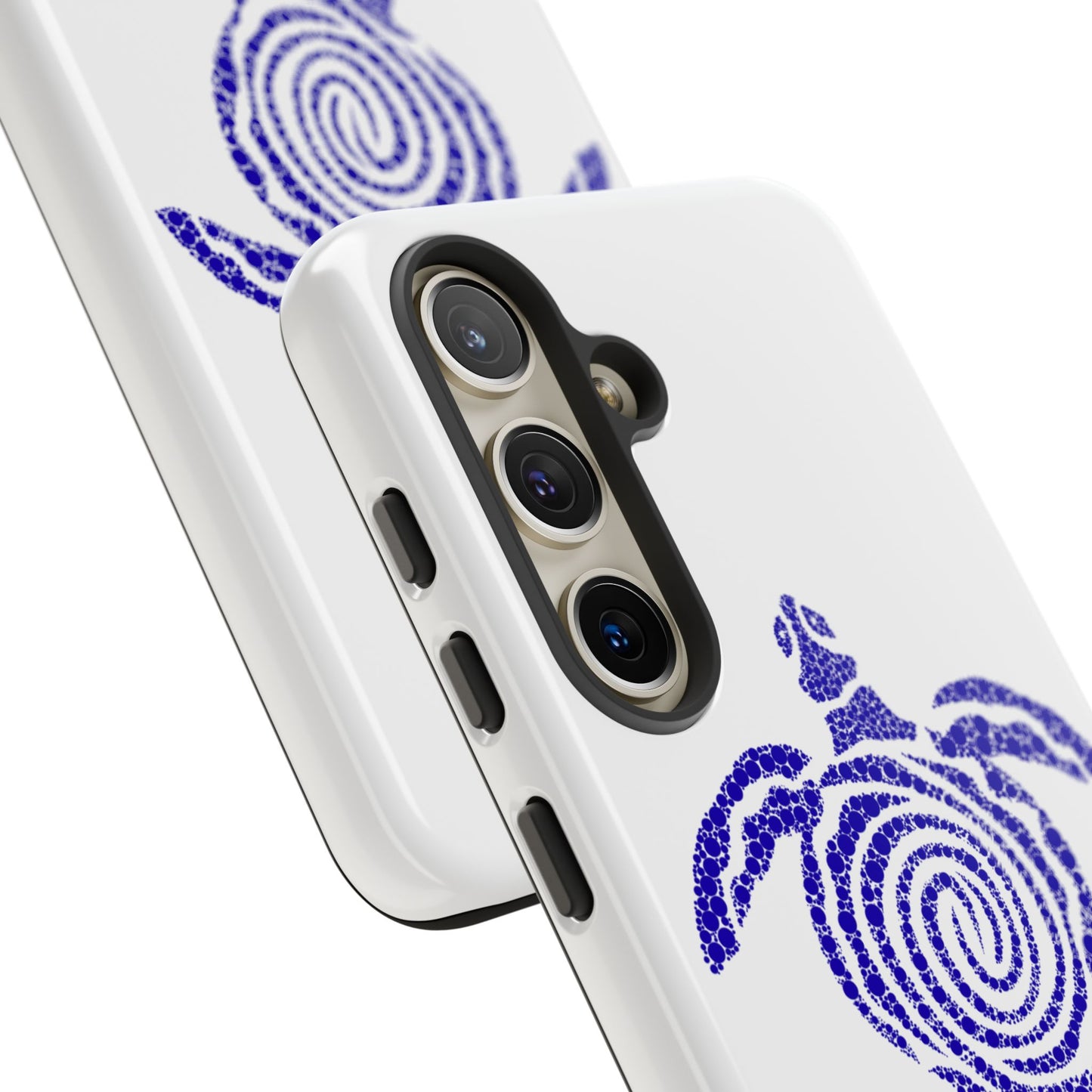 Sea Turtle Spiral Phone Case — Blue Tribal Turtle iPhone Cover