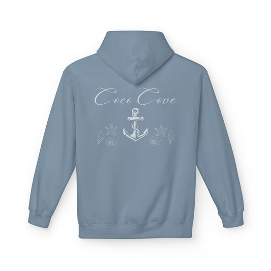 Coco Cove Anchor Hoodie – Nautical Pullover with Script Logo