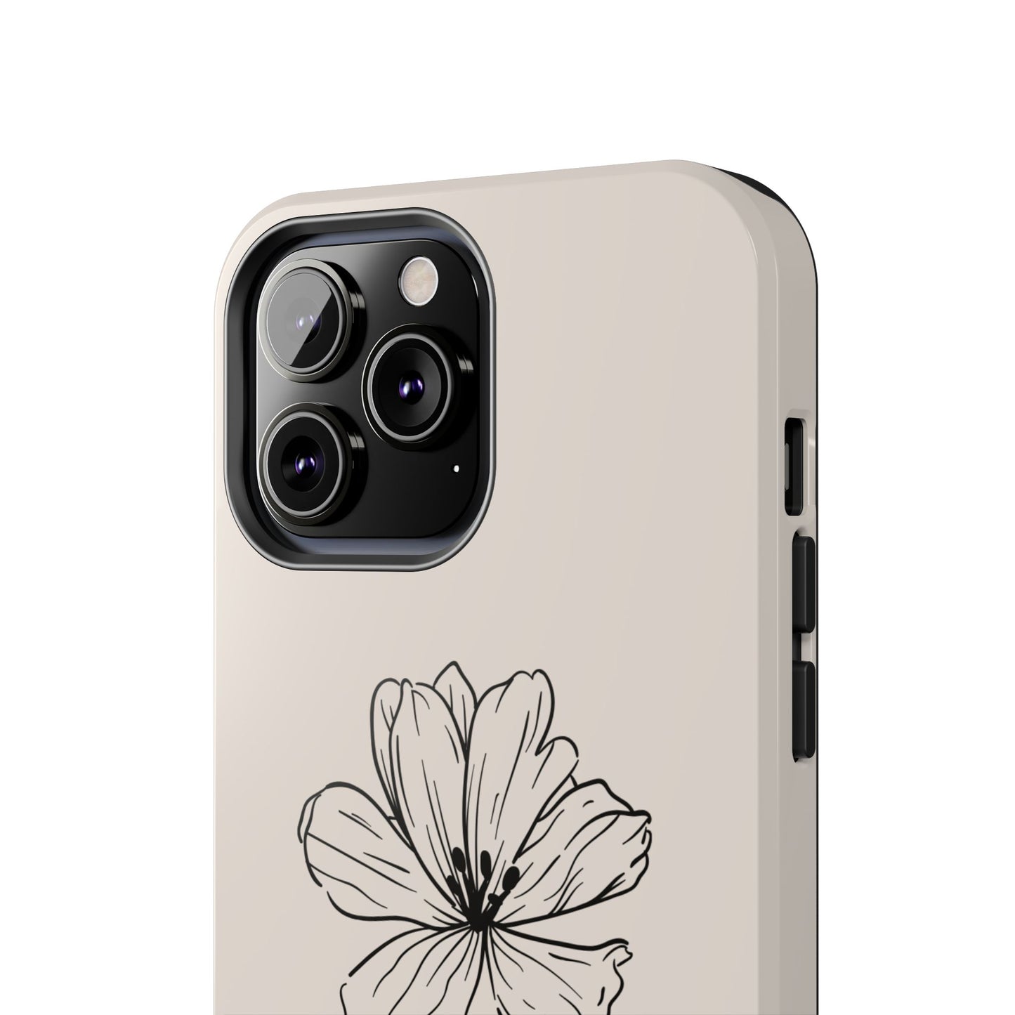 Floral 'I'll Be By The Ocean' Tough Phone Case — Minimal Beach-Inspired Protection