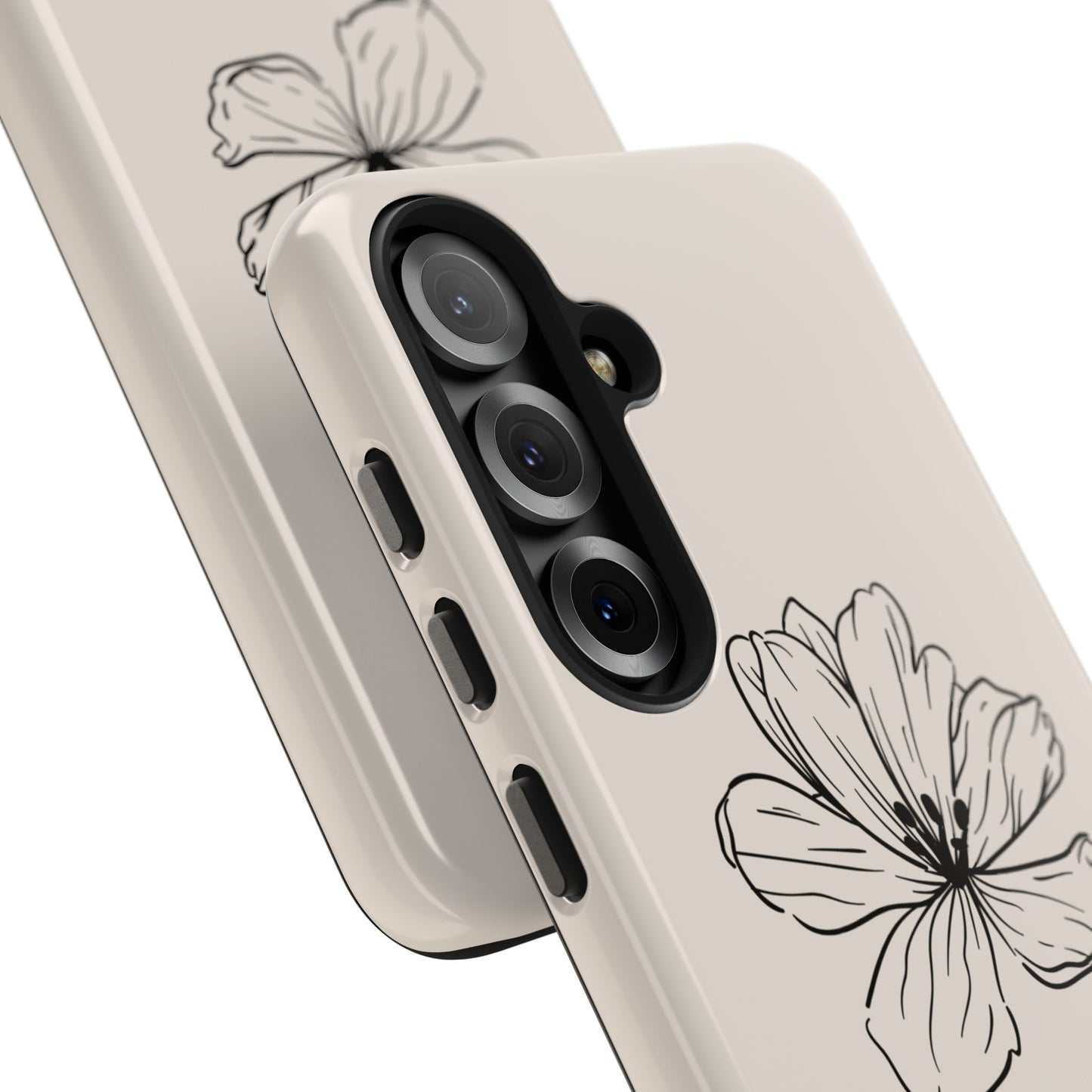Floral 'I'll Be By The Ocean' Tough Phone Case — Minimal Beach-Inspired Protection