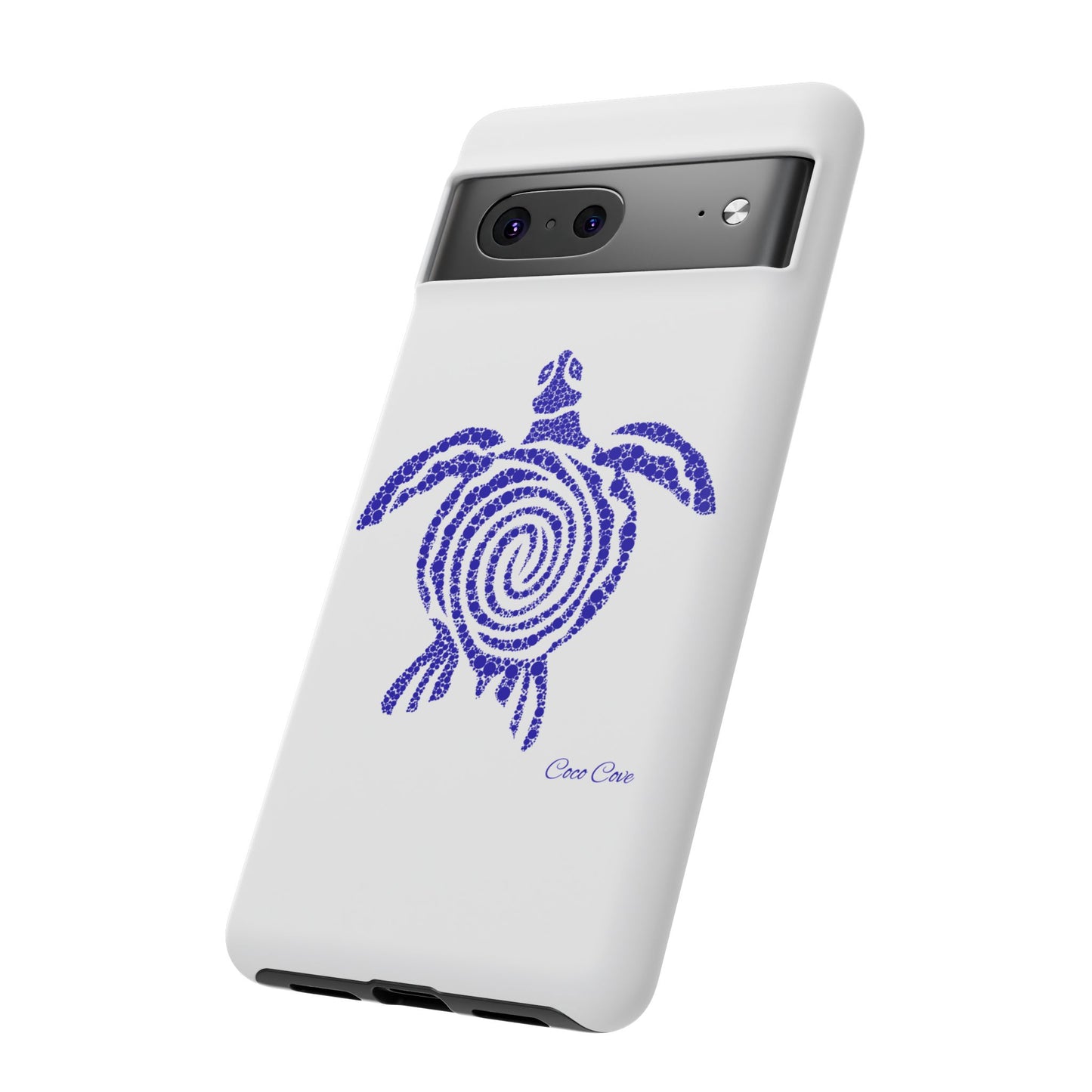 Sea Turtle Spiral Phone Case — Blue Tribal Turtle iPhone Cover