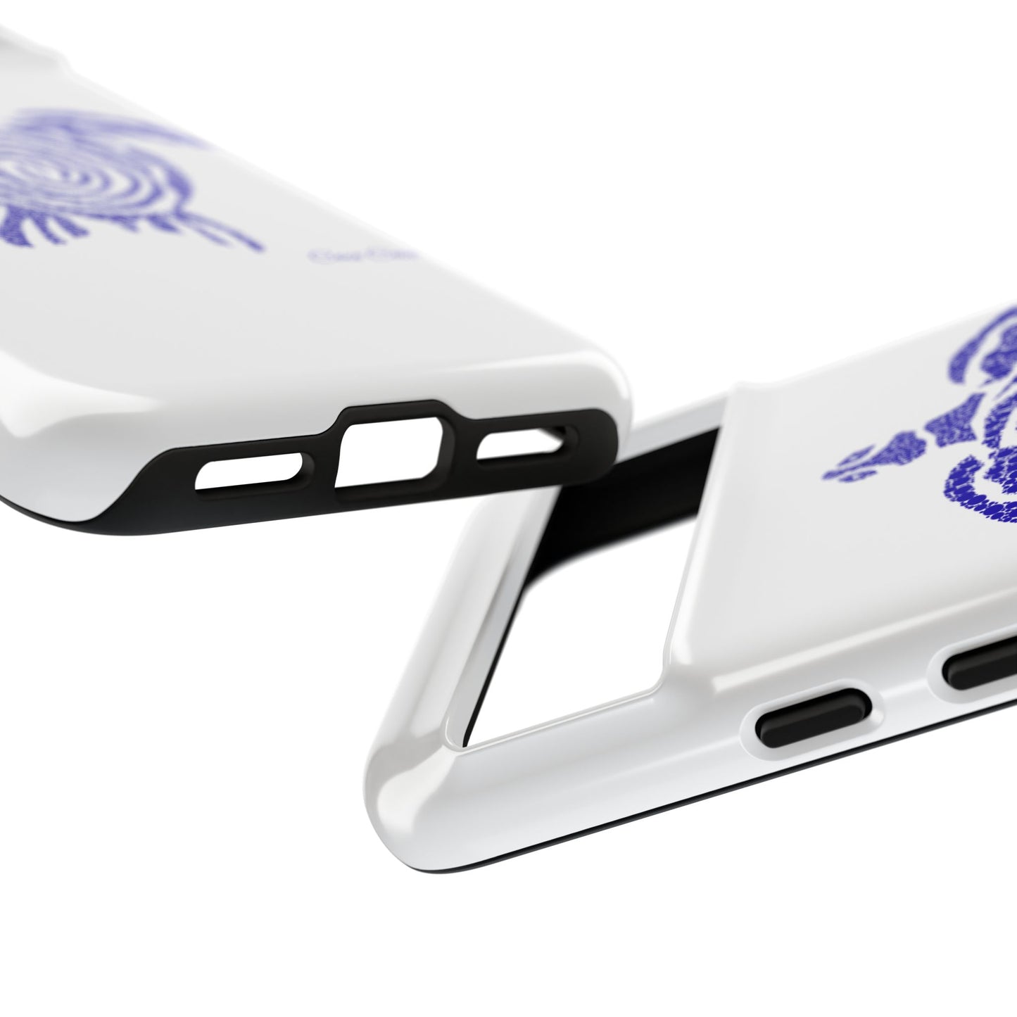 Sea Turtle Spiral Phone Case — Blue Tribal Turtle iPhone Cover