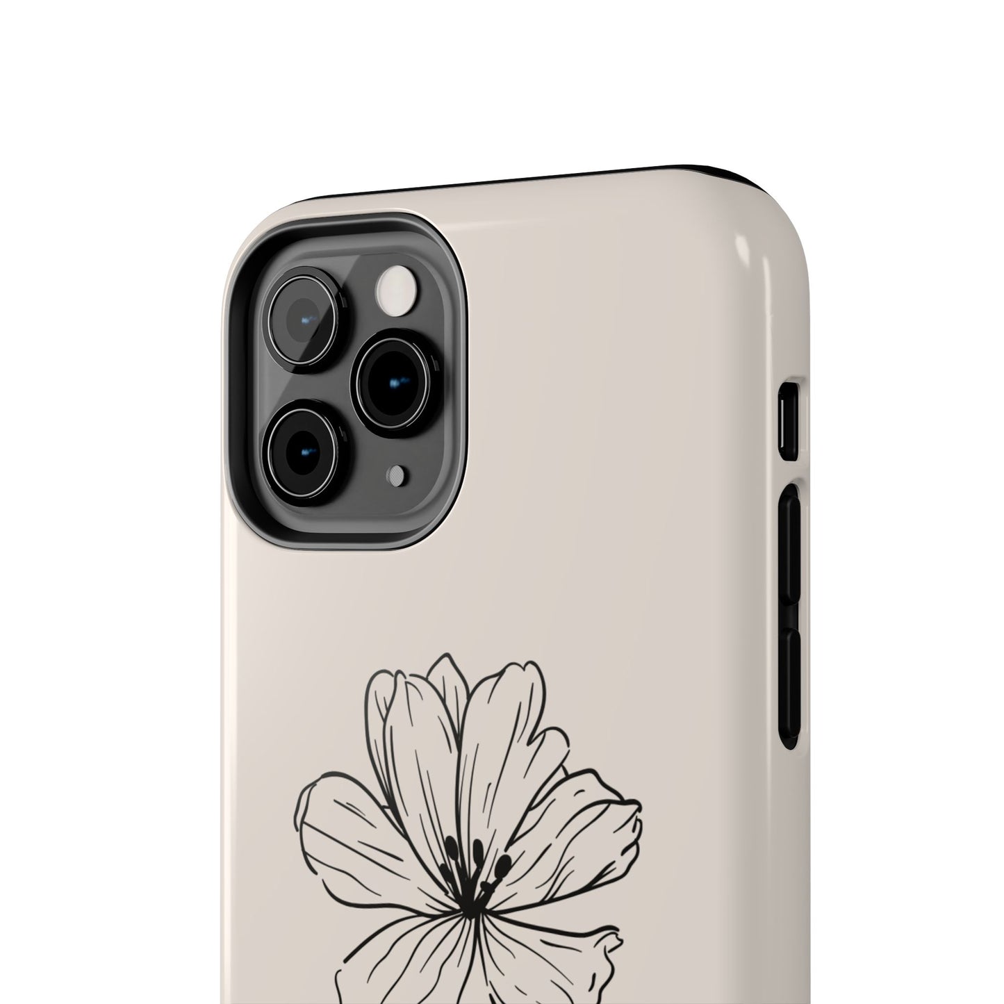 Floral 'I'll Be By The Ocean' Tough Phone Case — Minimal Beach-Inspired Protection