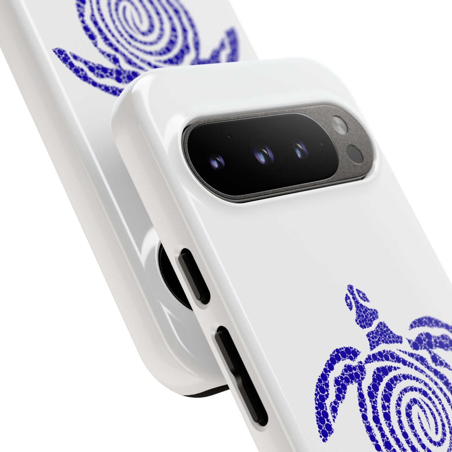 Sea Turtle Spiral Phone Case — Blue Tribal Turtle iPhone Cover