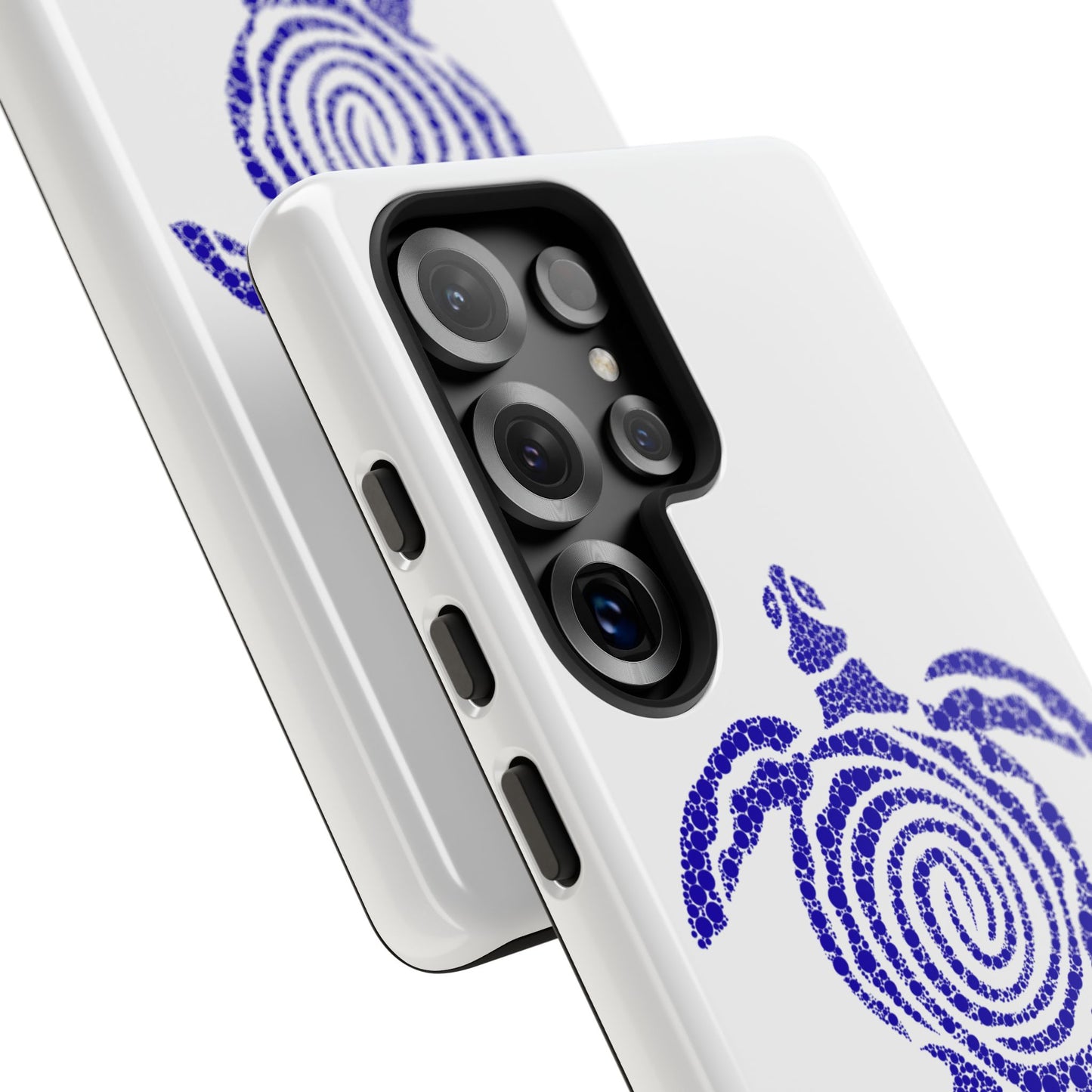 Sea Turtle Spiral Phone Case — Blue Tribal Turtle iPhone Cover
