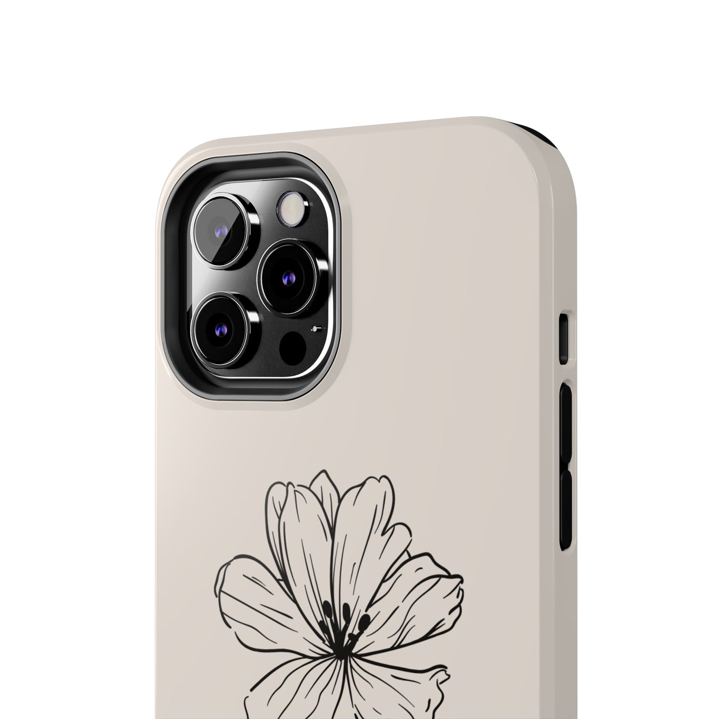 Floral 'I'll Be By The Ocean' Tough Phone Case — Minimal Beach-Inspired Protection