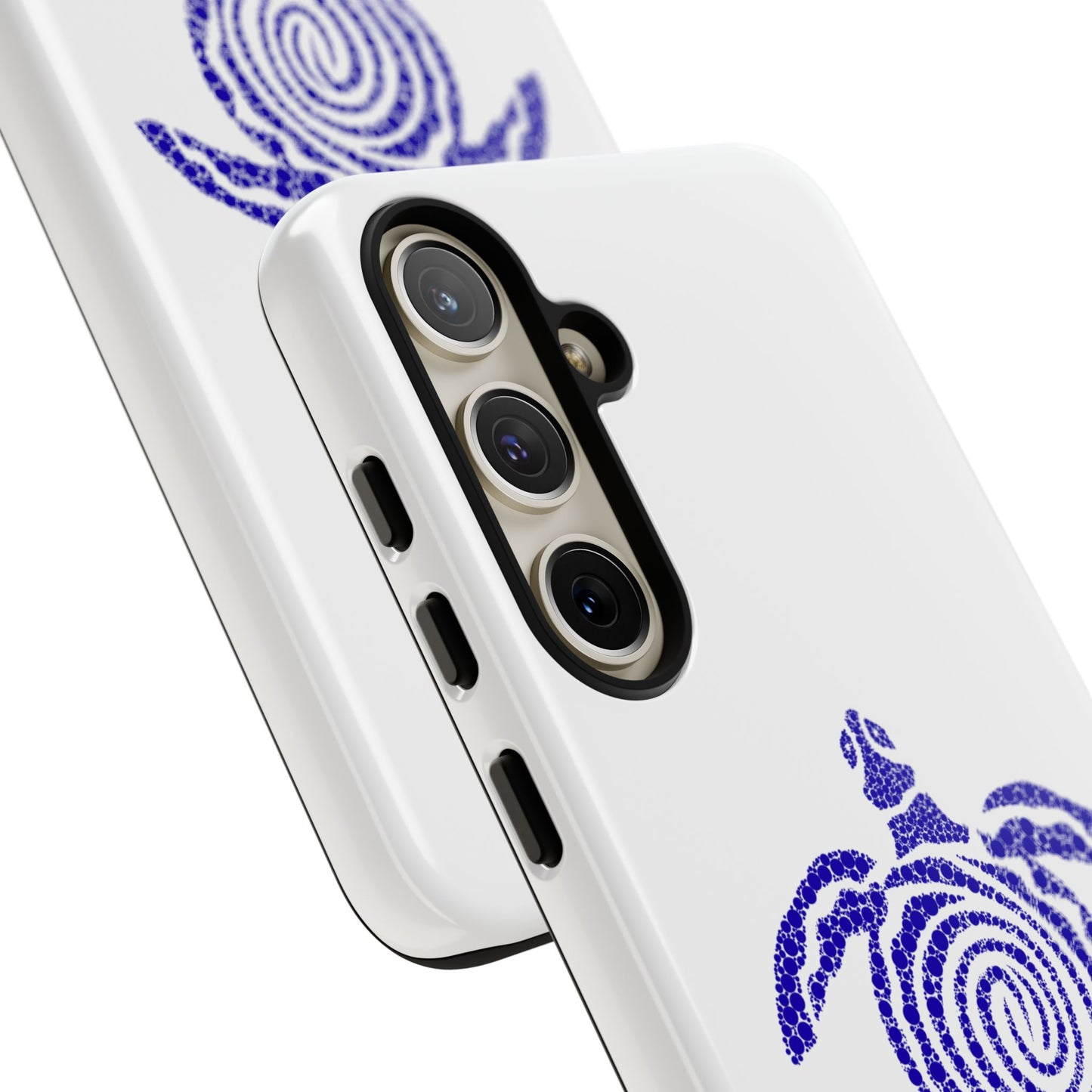 Sea Turtle Spiral Phone Case — Blue Tribal Turtle iPhone Cover