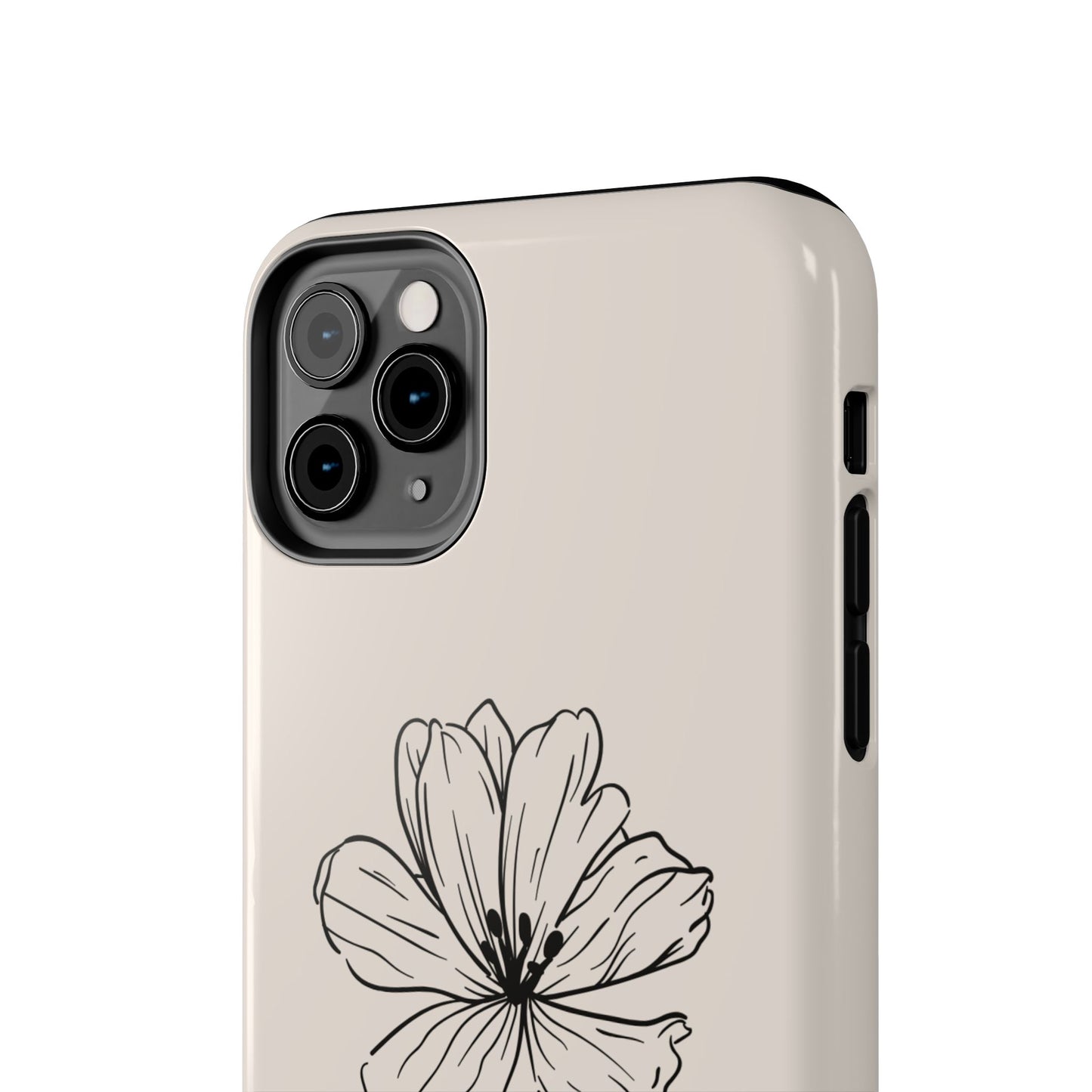 Floral 'I'll Be By The Ocean' Tough Phone Case — Minimal Beach-Inspired Protection