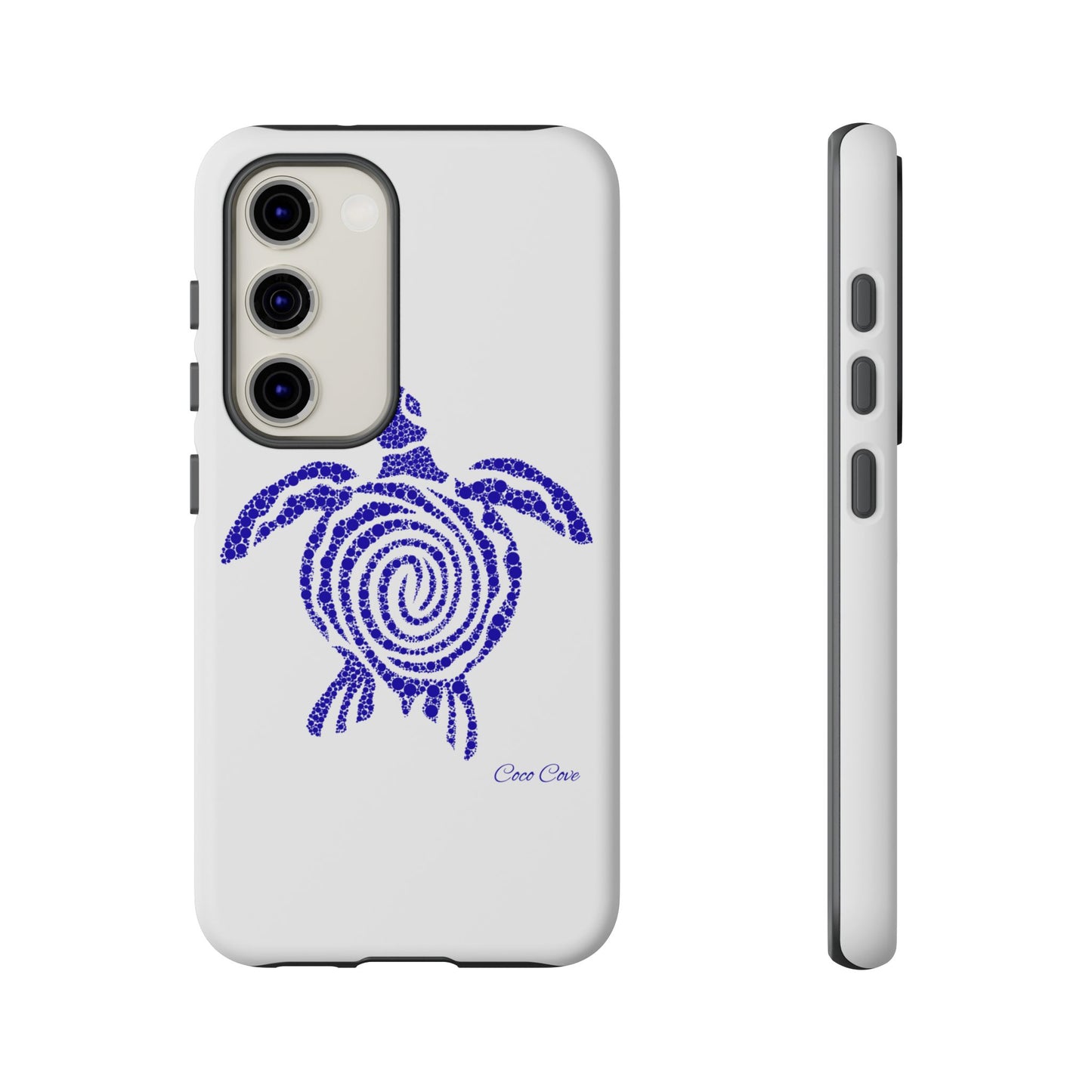 Sea Turtle Spiral Phone Case — Blue Tribal Turtle iPhone Cover