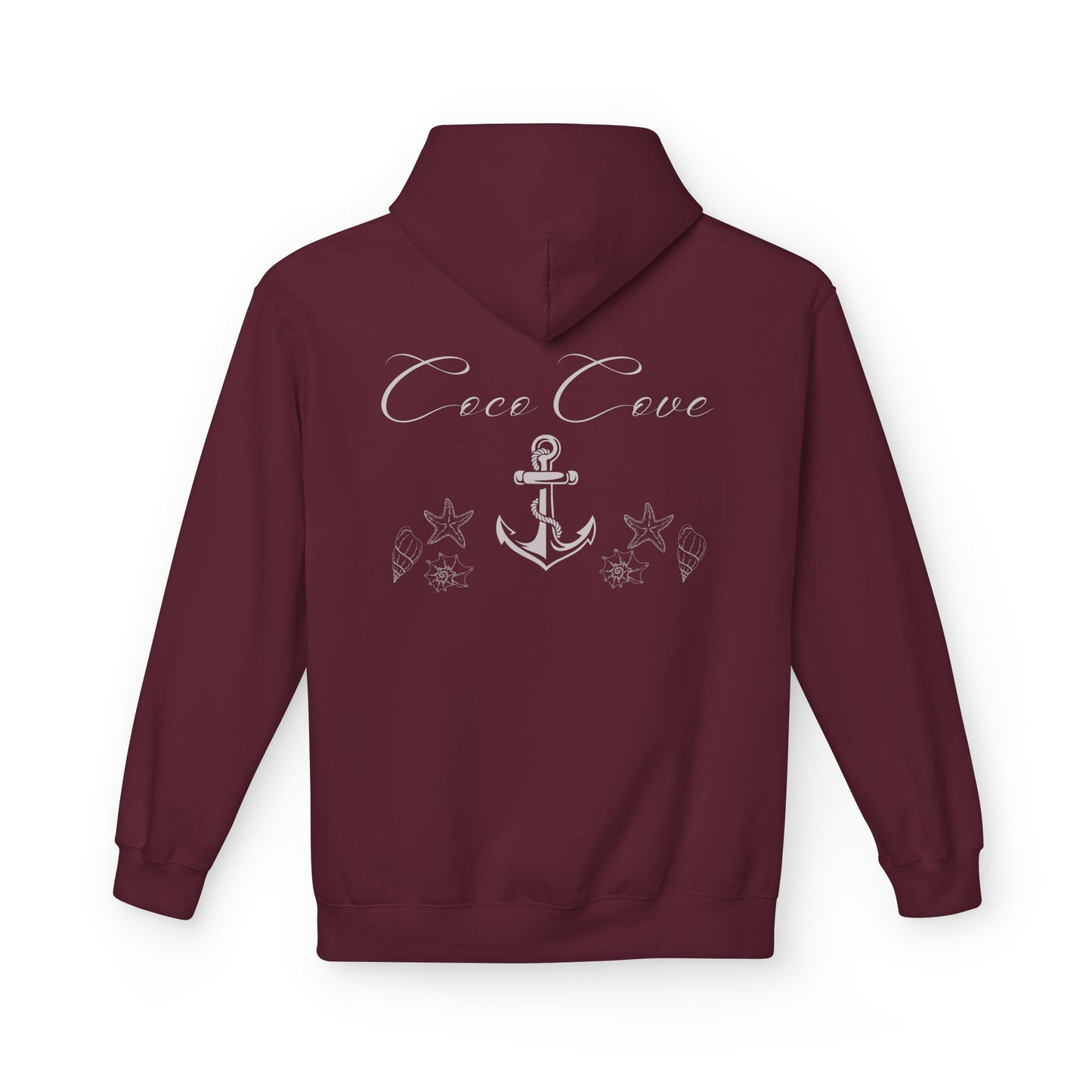 Coco Cove Anchor Hoodie – Nautical Pullover with Script Logo