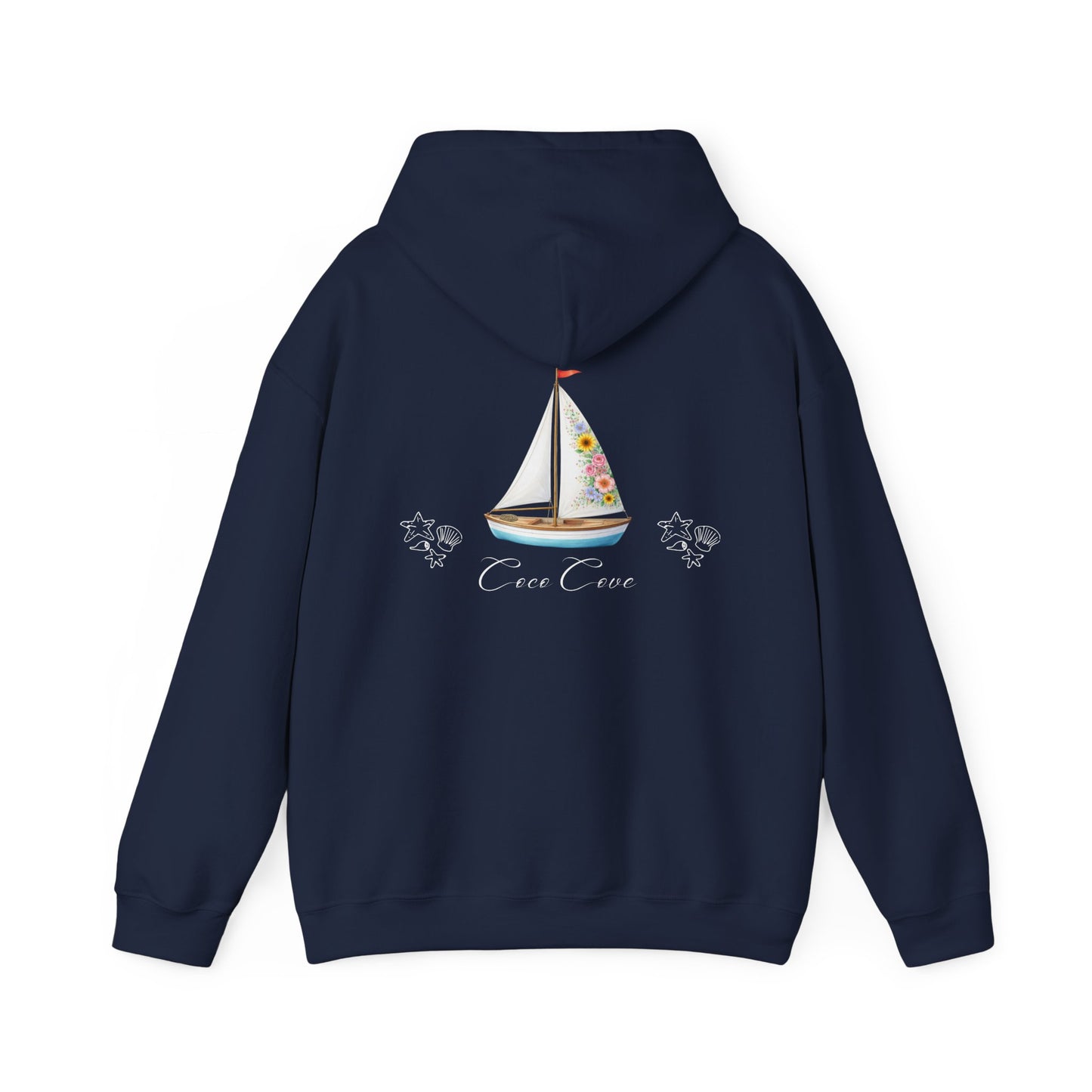 Coco Cove Floral Sailboat Hoodie