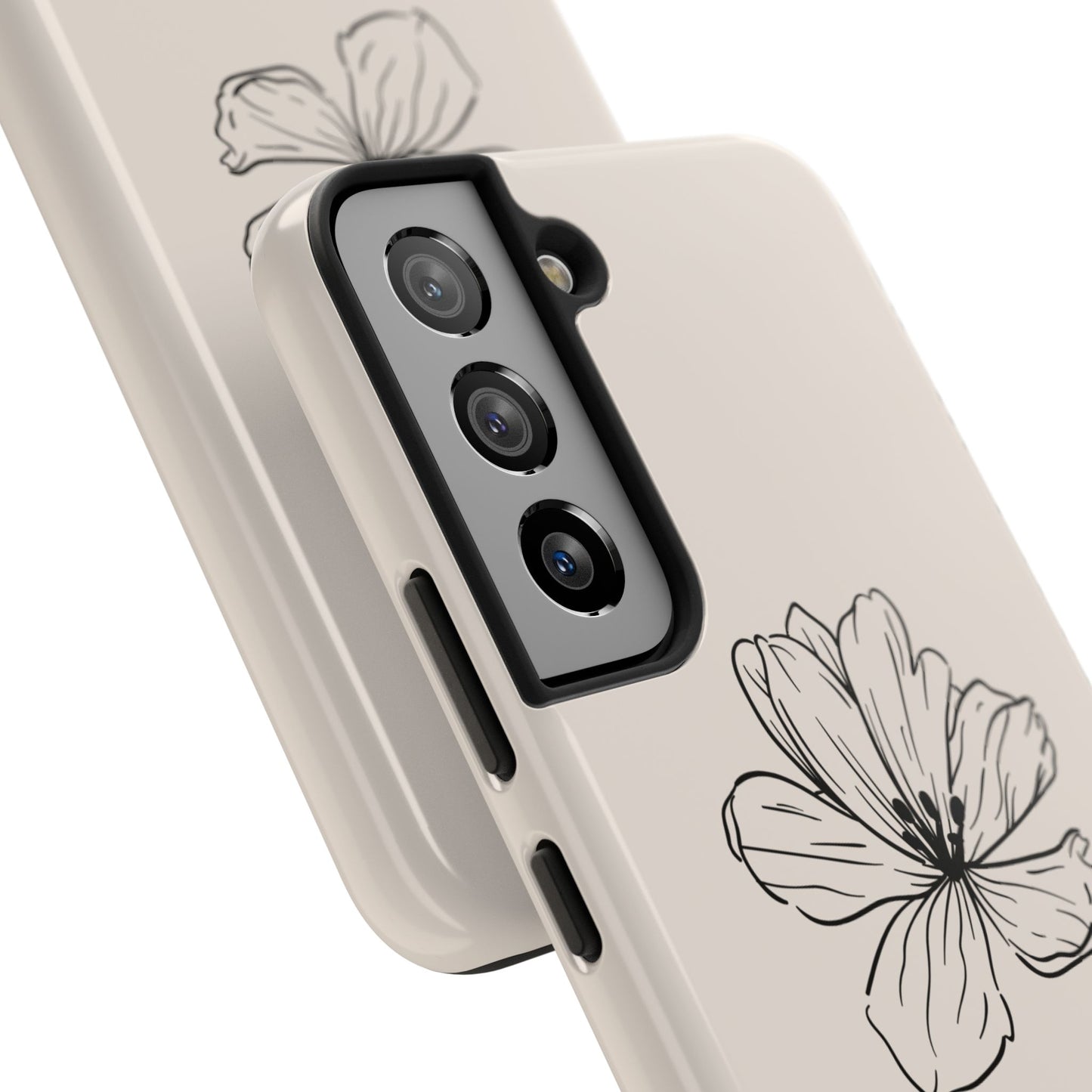 Floral 'I'll Be By The Ocean' Tough Phone Case — Minimal Beach-Inspired Protection