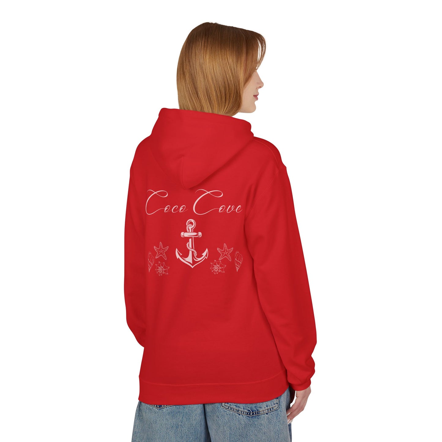Coco Cove Anchor Hoodie – Nautical Pullover with Script Logo