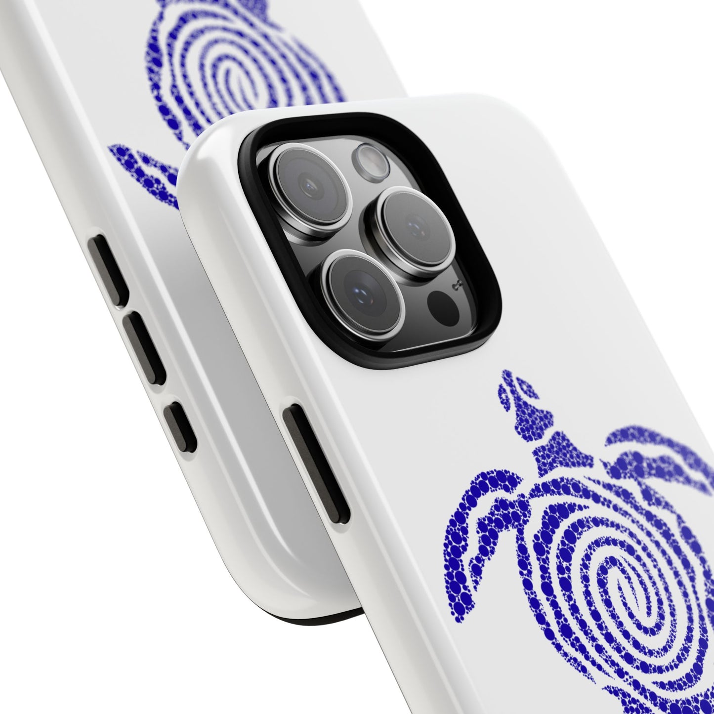 Sea Turtle Spiral Phone Case — Blue Tribal Turtle iPhone Cover