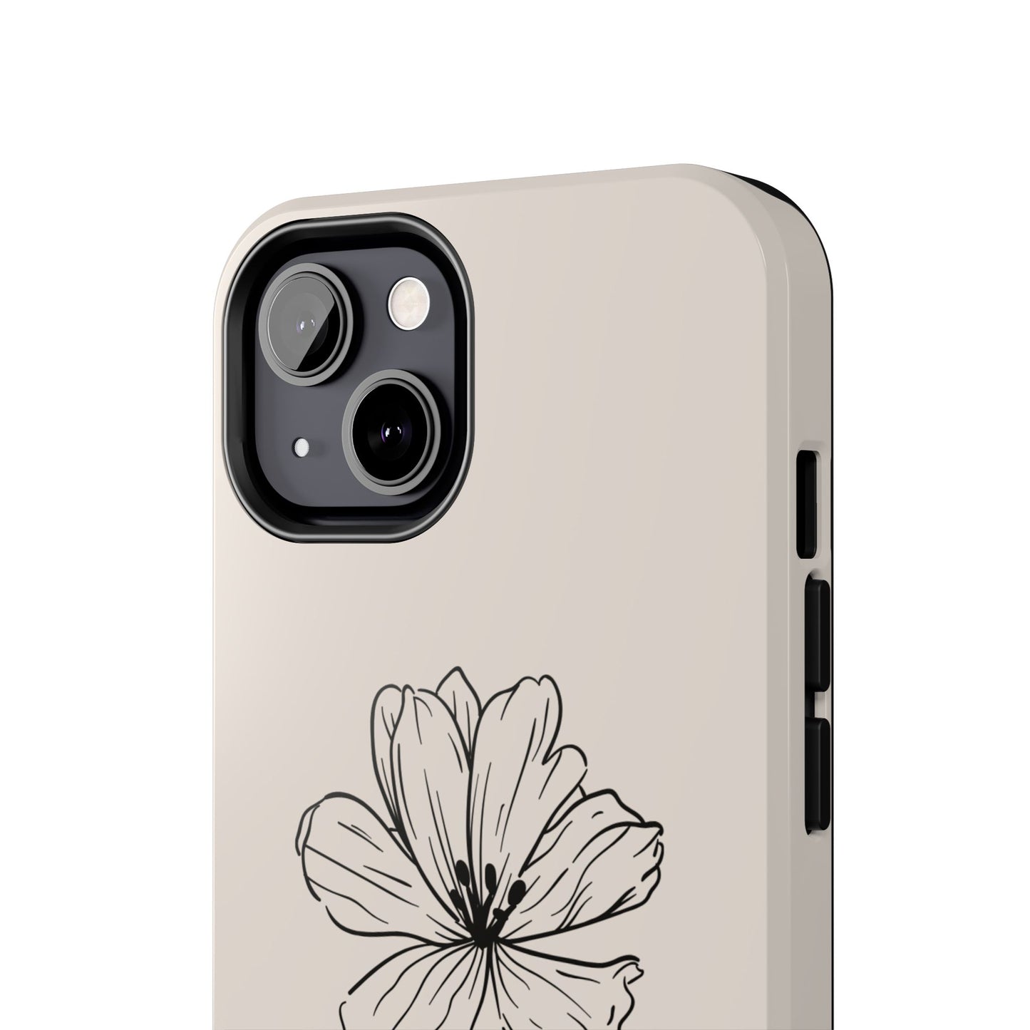 Floral 'I'll Be By The Ocean' Tough Phone Case — Minimal Beach-Inspired Protection