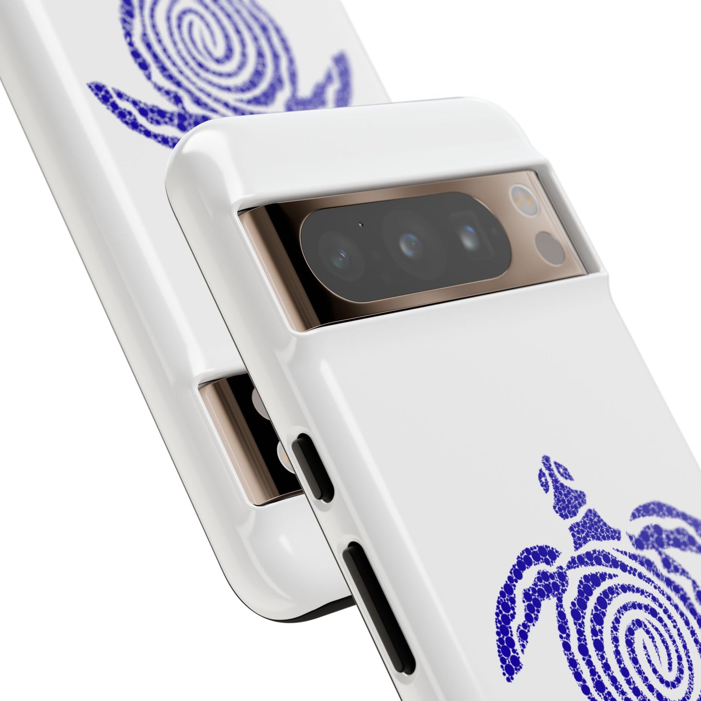 Sea Turtle Spiral Phone Case — Blue Tribal Turtle iPhone Cover