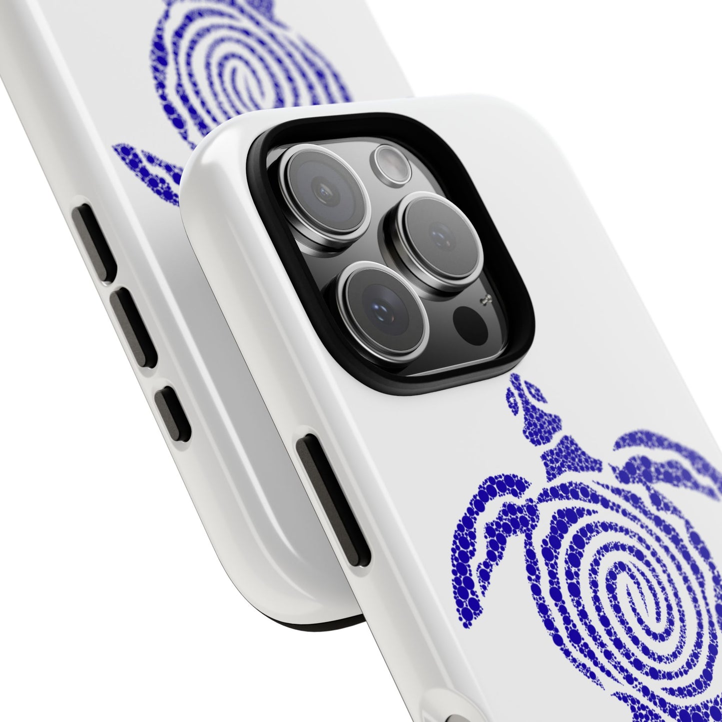 Sea Turtle Spiral Phone Case — Blue Tribal Turtle iPhone Cover