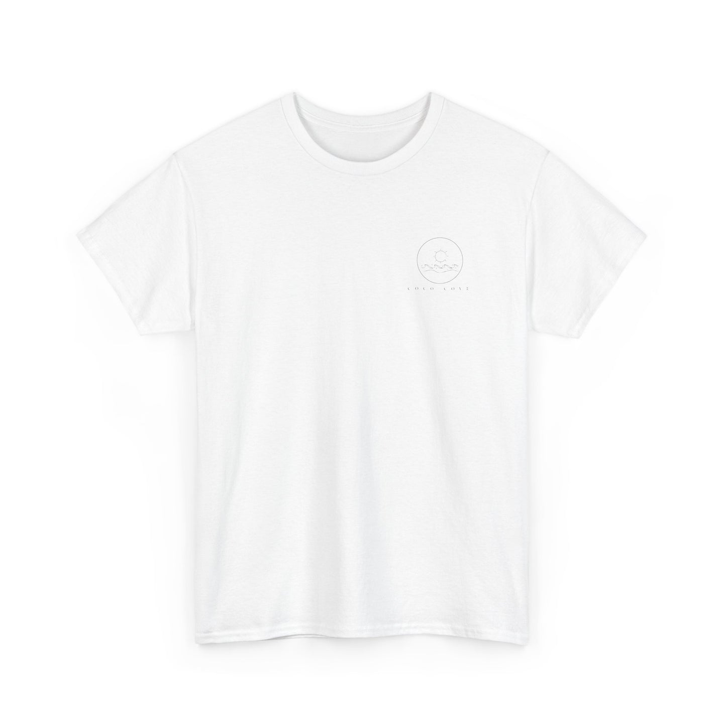 Coastal Sailboat Tee — "Coco Cove" Graphic Cotton T‑Shirt