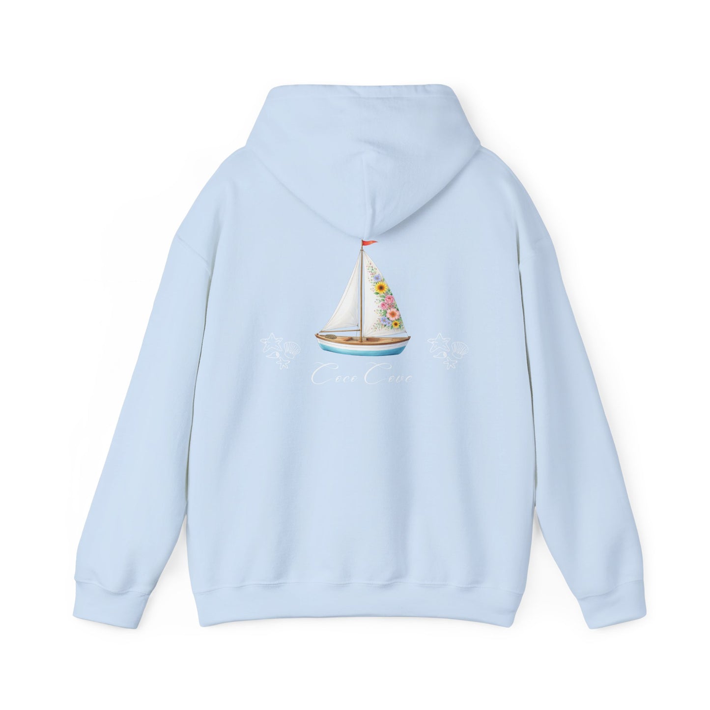 Coco Cove Floral Sailboat Hoodie
