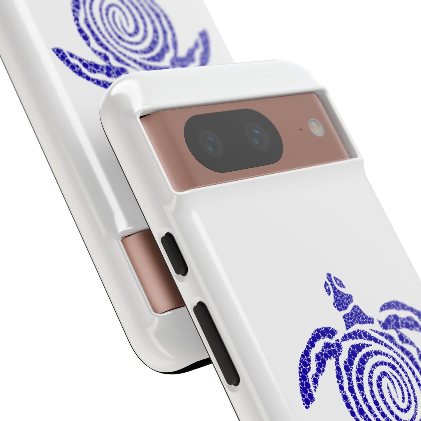 Sea Turtle Spiral Phone Case — Blue Tribal Turtle iPhone Cover