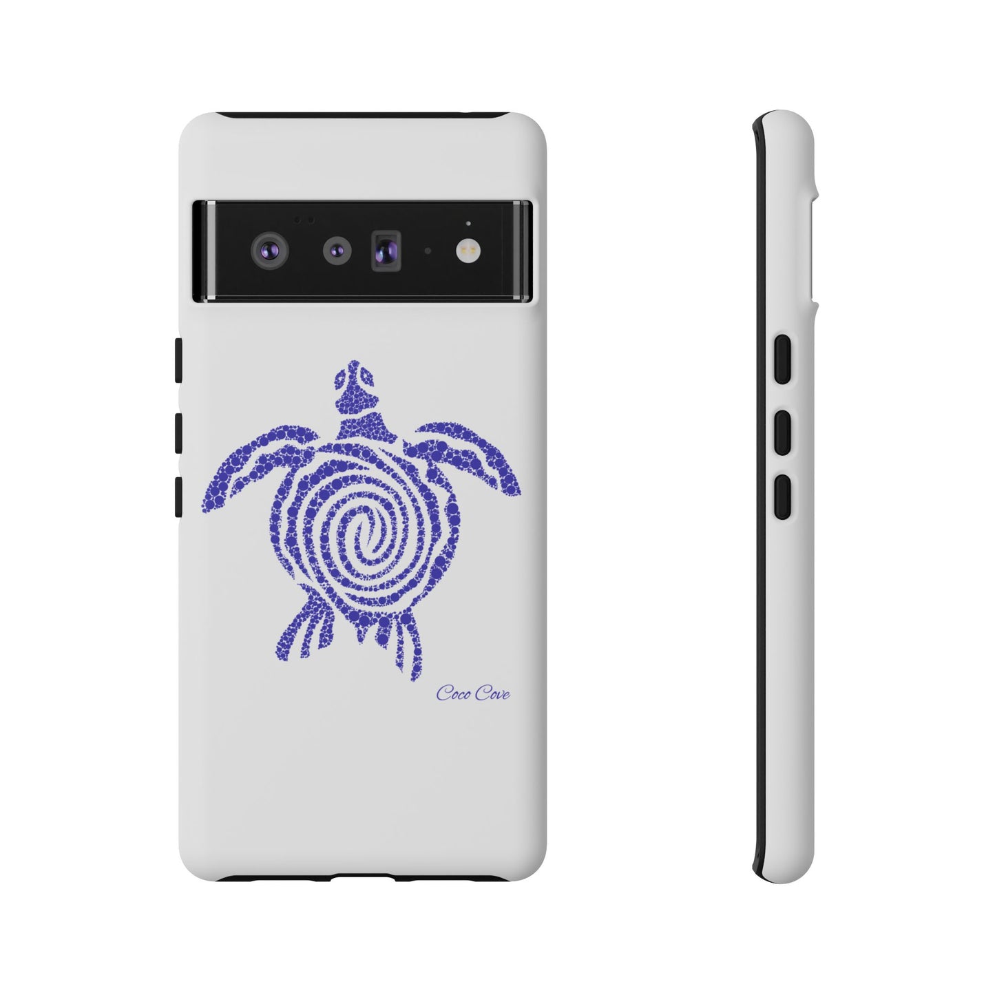 Sea Turtle Spiral Phone Case — Blue Tribal Turtle iPhone Cover