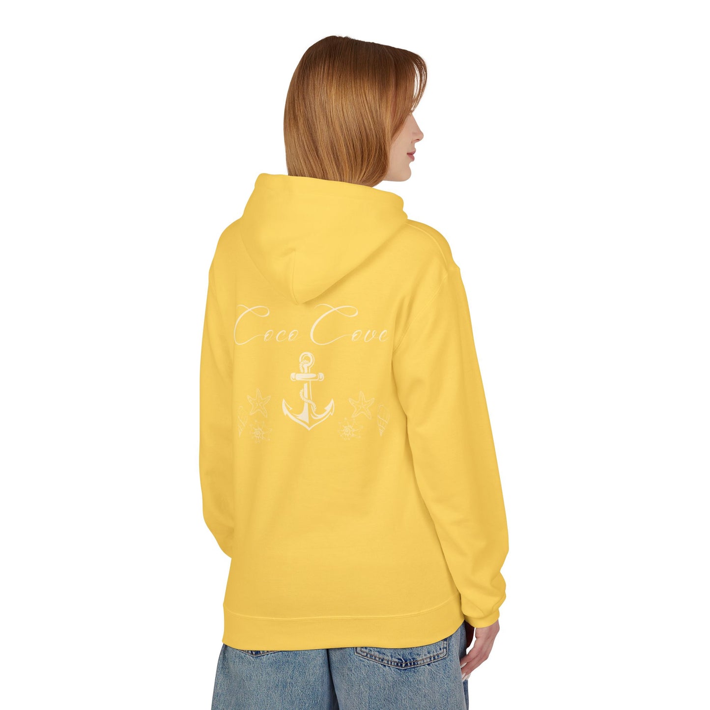Coco Cove Anchor Hoodie – Nautical Pullover with Script Logo