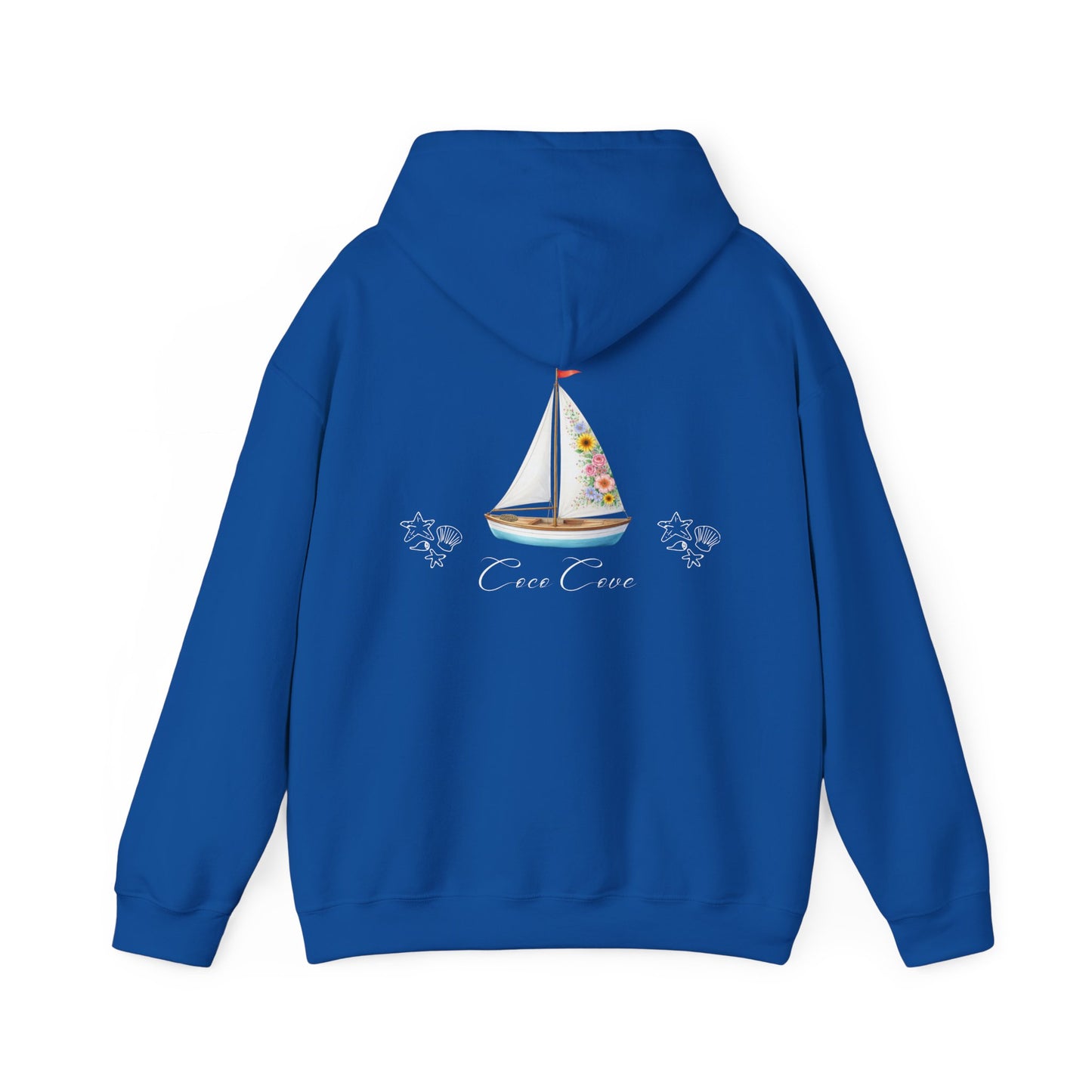 Coco Cove Floral Sailboat Hoodie