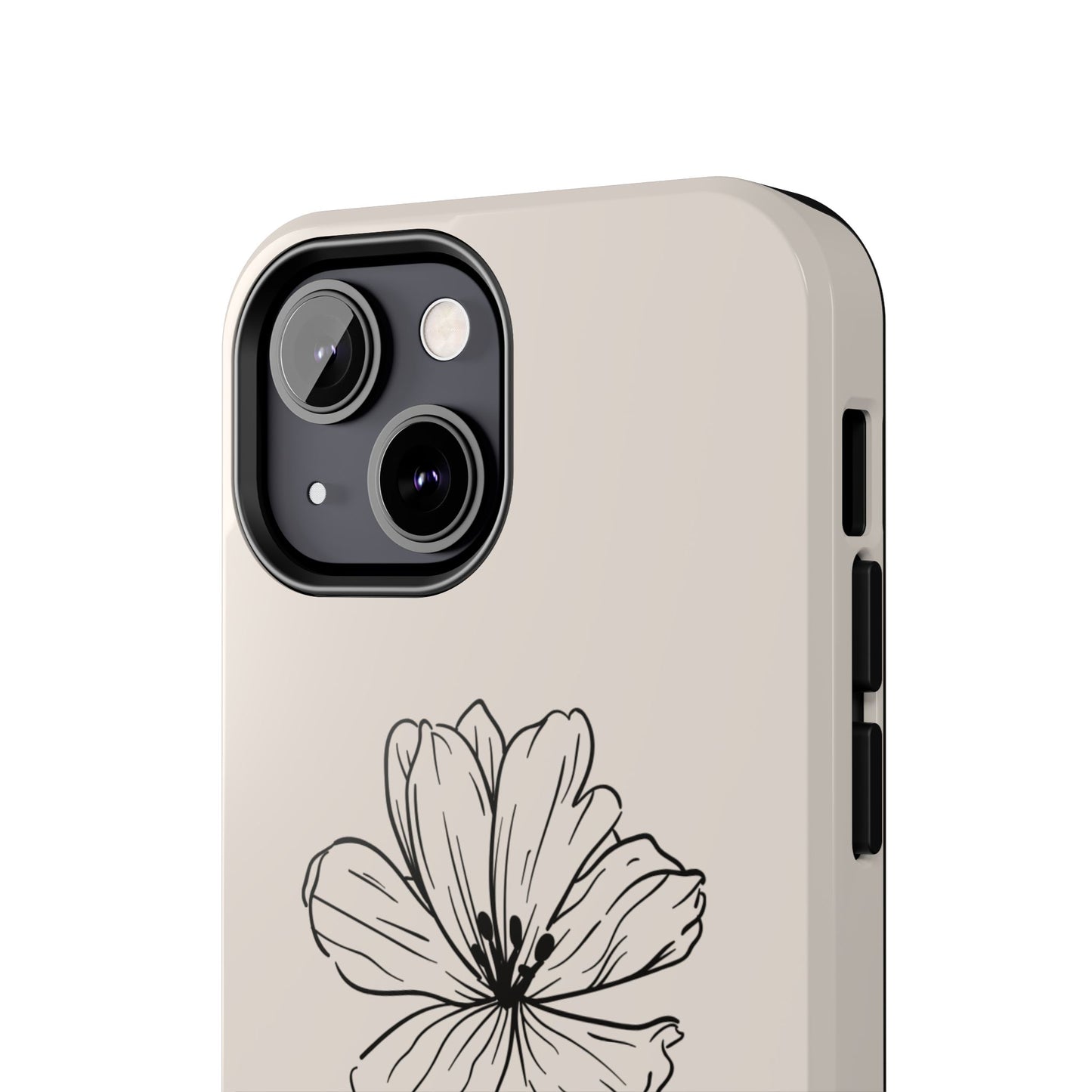 Floral 'I'll Be By The Ocean' Tough Phone Case — Minimal Beach-Inspired Protection