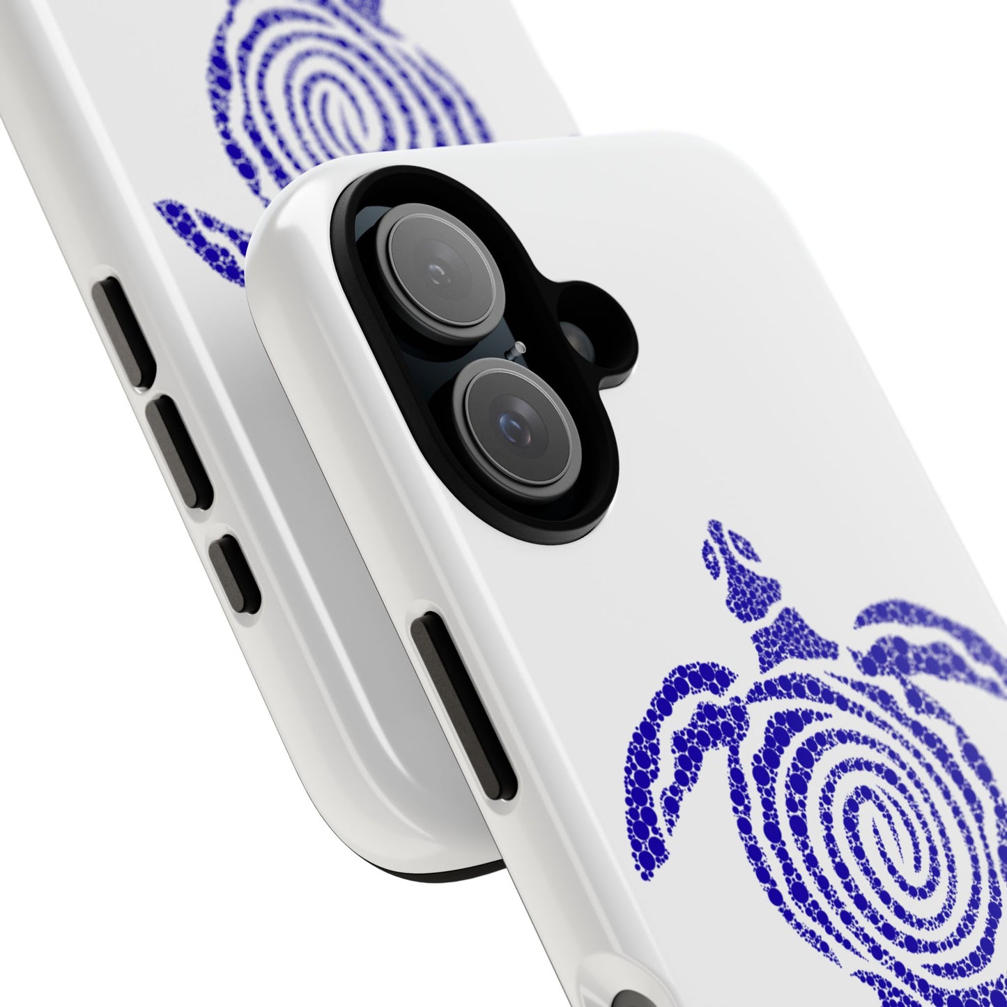 Sea Turtle Spiral Phone Case — Blue Tribal Turtle iPhone Cover