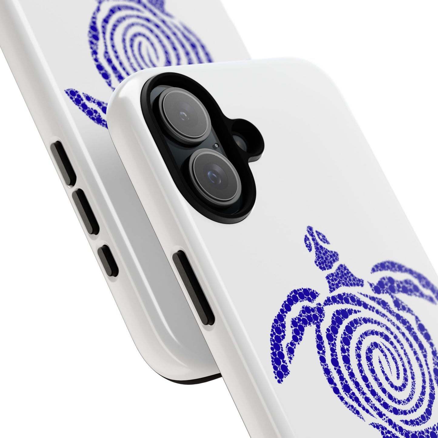 Sea Turtle Spiral Phone Case — Blue Tribal Turtle iPhone Cover