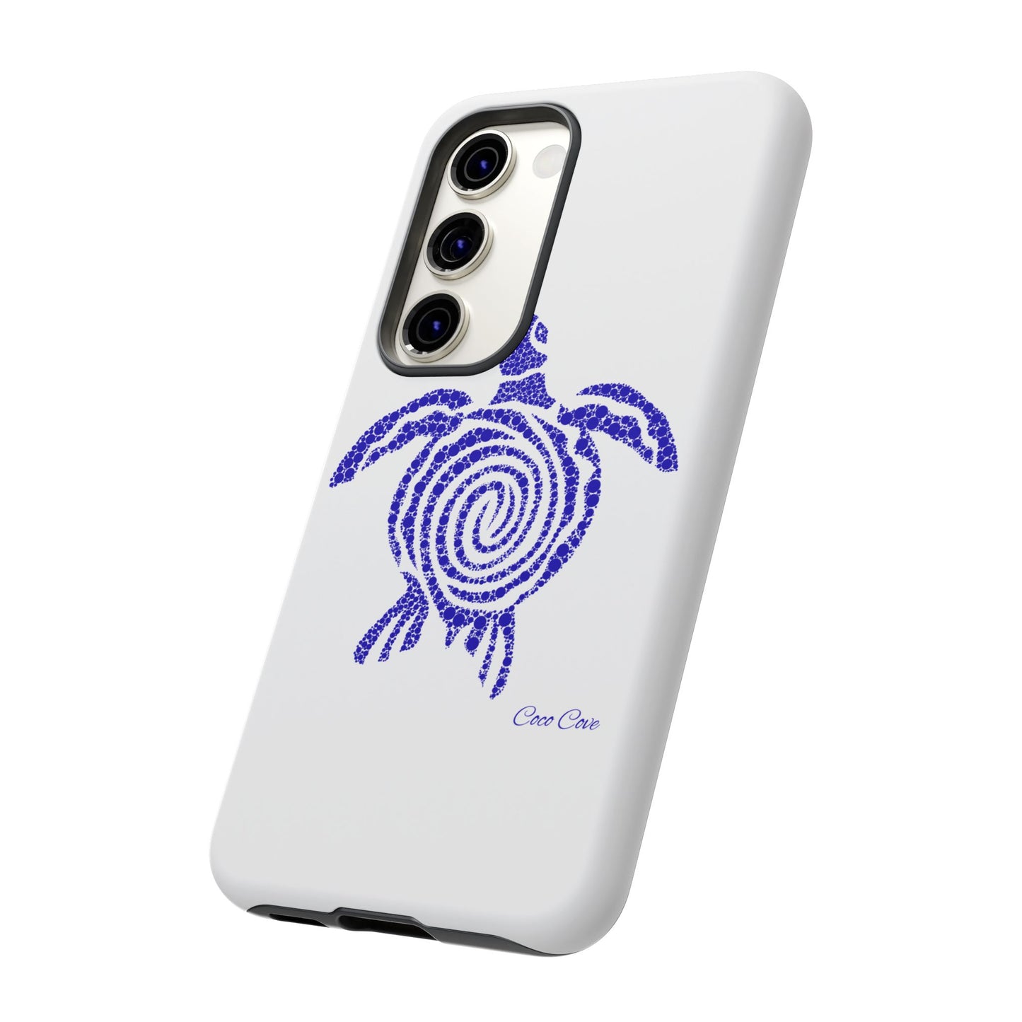 Sea Turtle Spiral Phone Case — Blue Tribal Turtle iPhone Cover