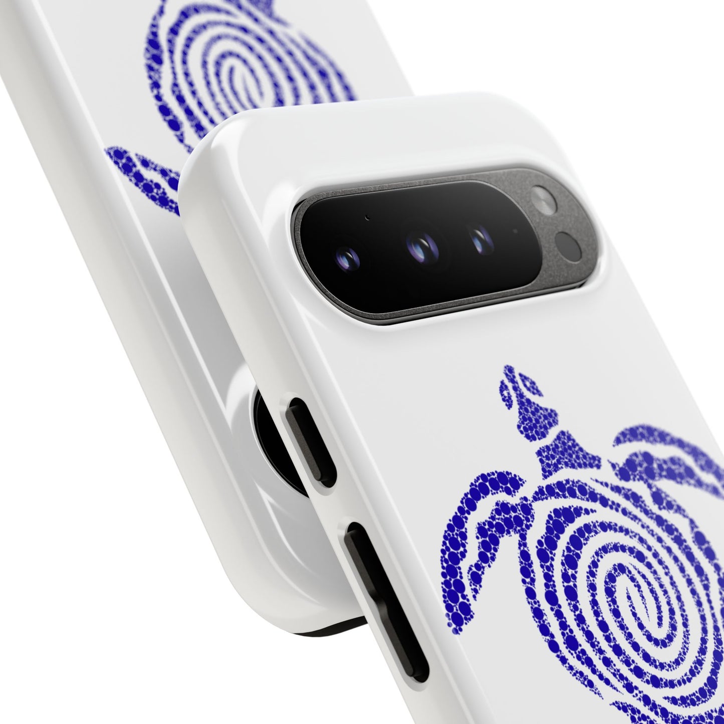 Sea Turtle Spiral Phone Case — Blue Tribal Turtle iPhone Cover