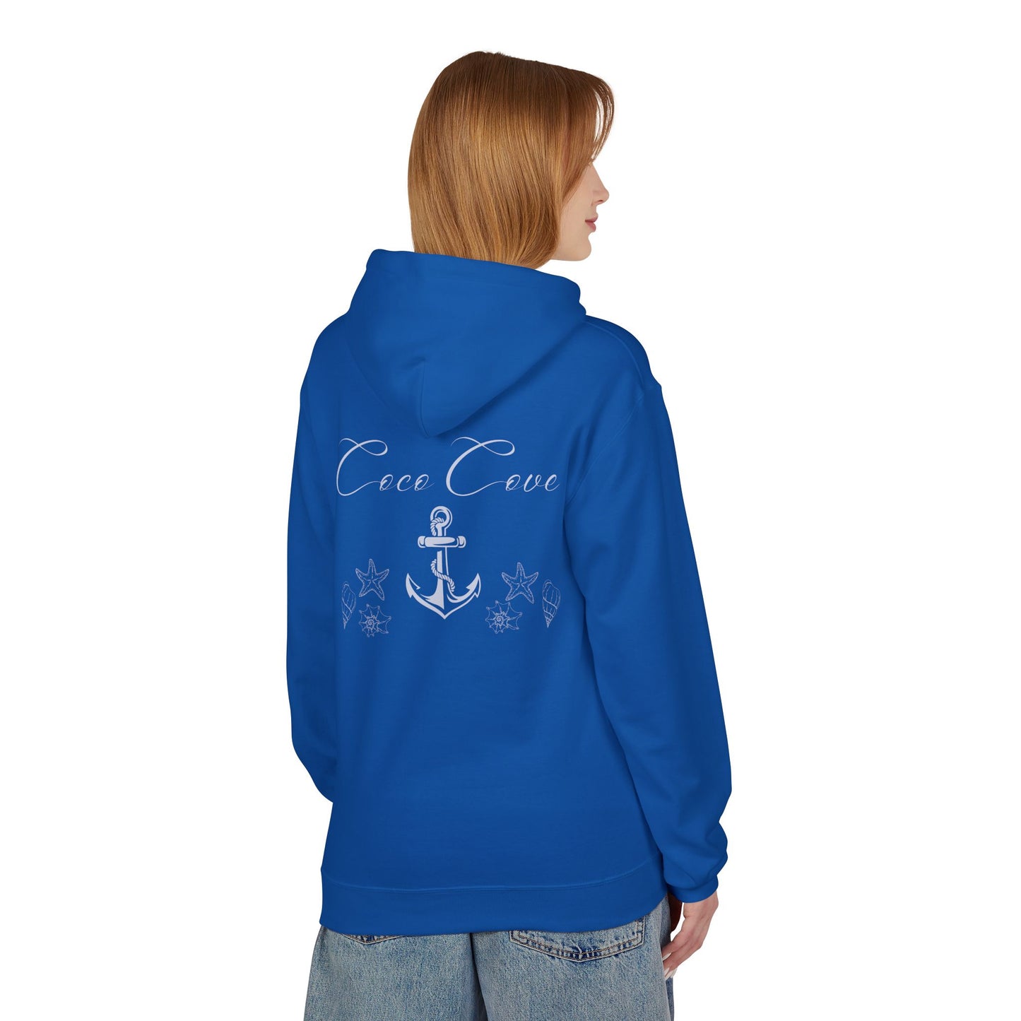 Coco Cove Anchor Hoodie – Nautical Pullover with Script Logo