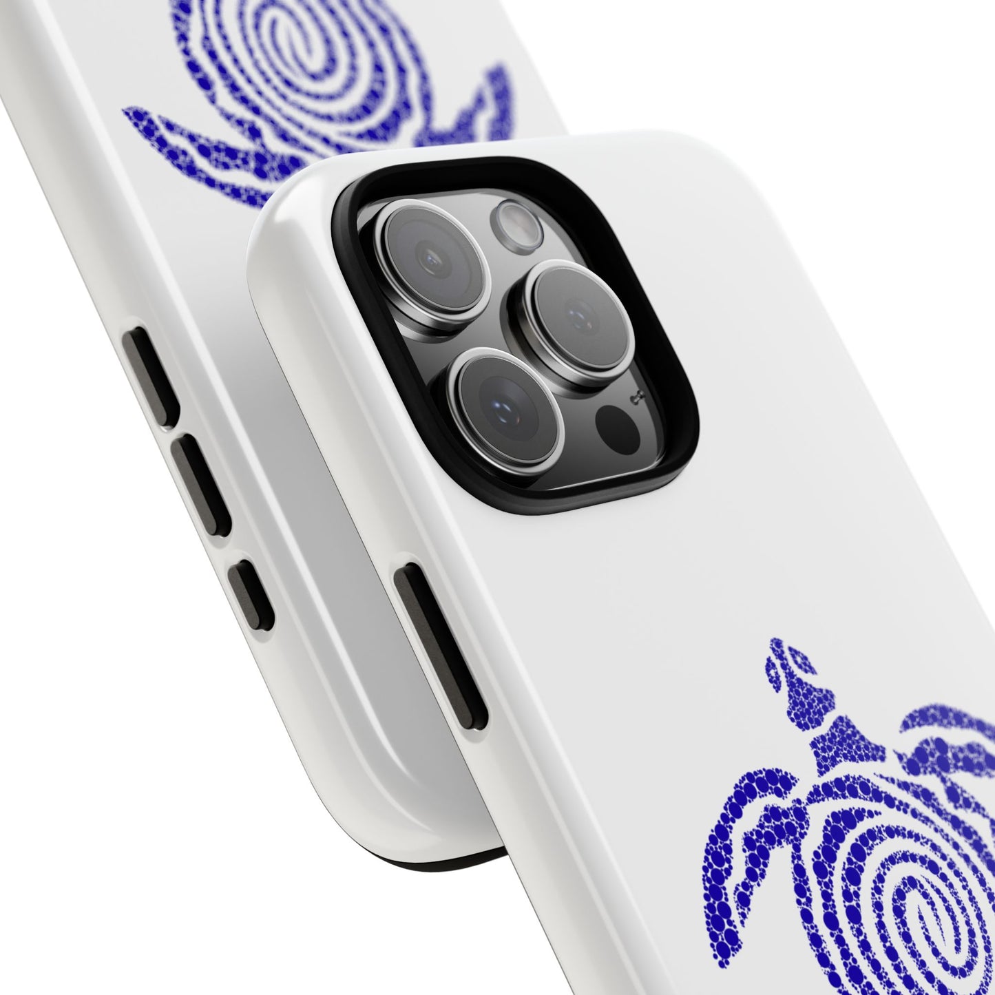 Sea Turtle Spiral Phone Case — Blue Tribal Turtle iPhone Cover