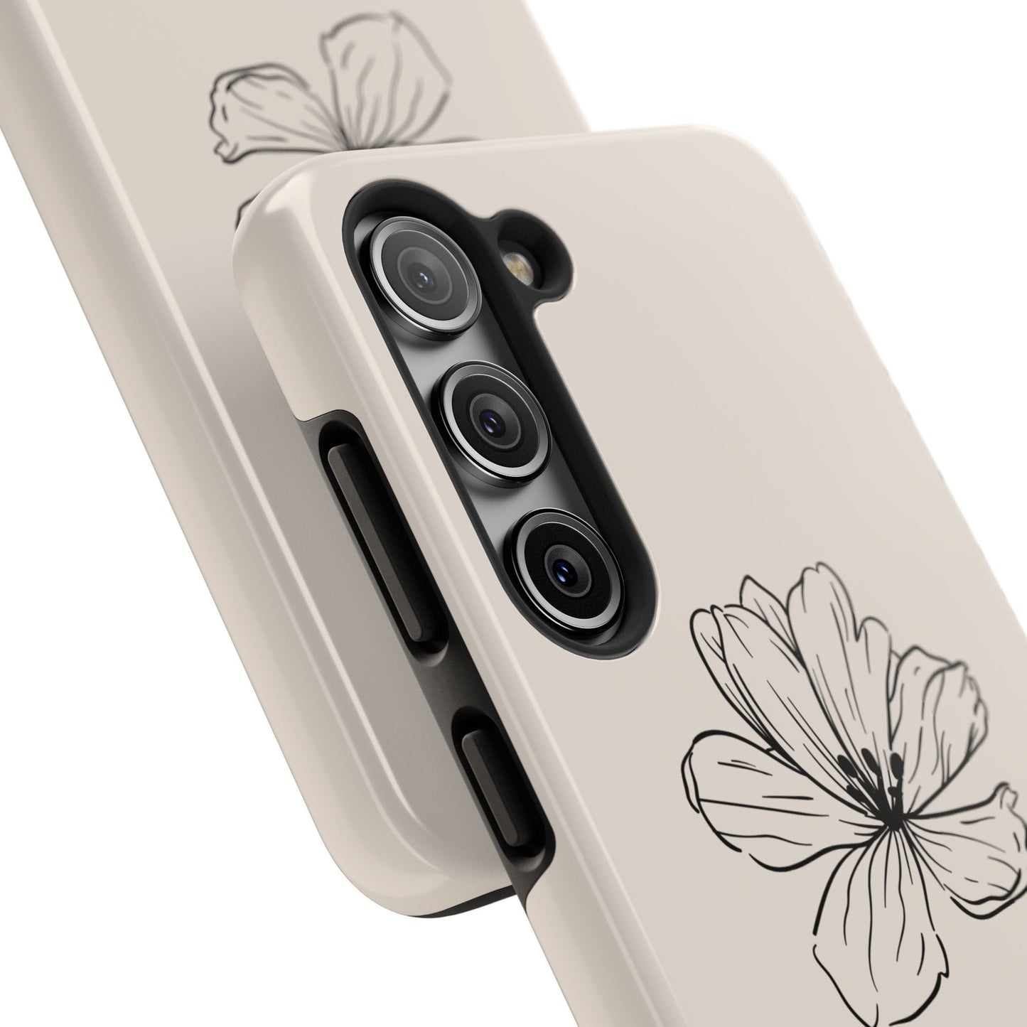 Floral 'I'll Be By The Ocean' Tough Phone Case — Minimal Beach-Inspired Protection