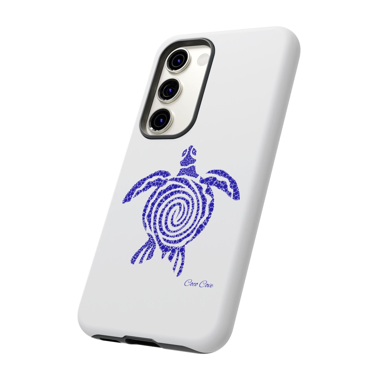 Sea Turtle Spiral Phone Case — Blue Tribal Turtle iPhone Cover