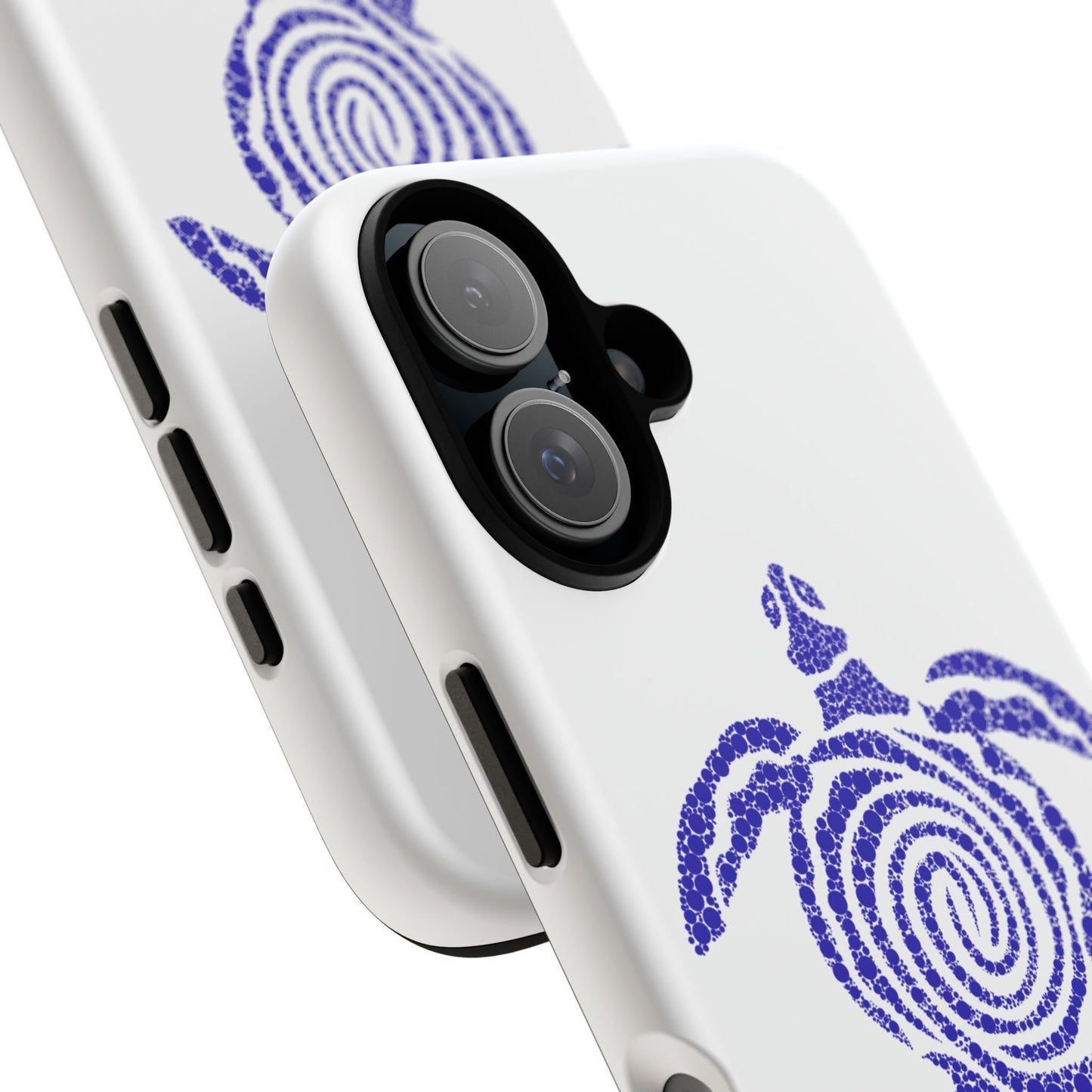 Sea Turtle Spiral Phone Case — Blue Tribal Turtle iPhone Cover