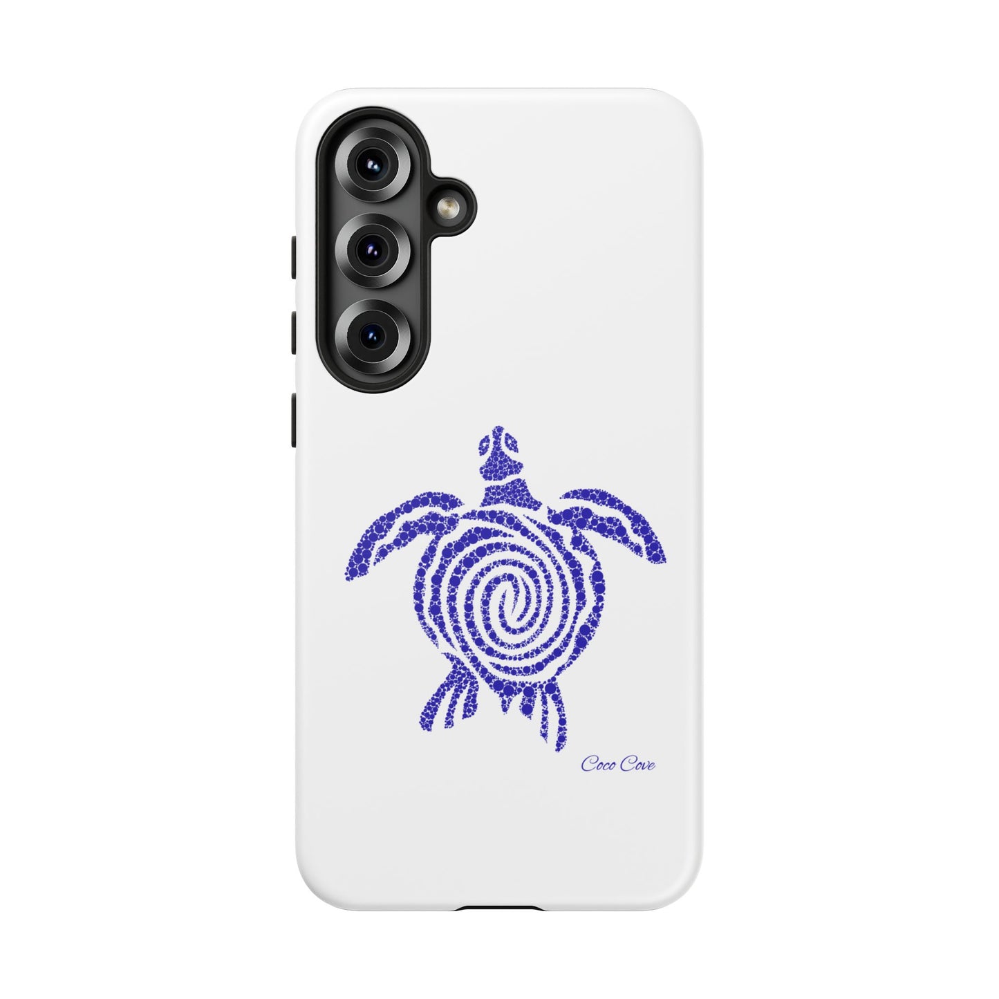 Sea Turtle Spiral Phone Case — Blue Tribal Turtle iPhone Cover