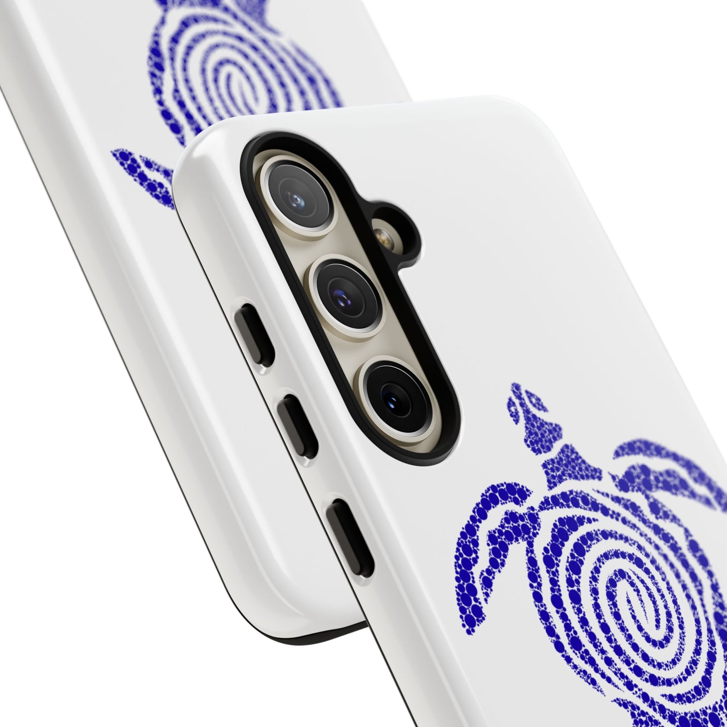 Sea Turtle Spiral Phone Case — Blue Tribal Turtle iPhone Cover