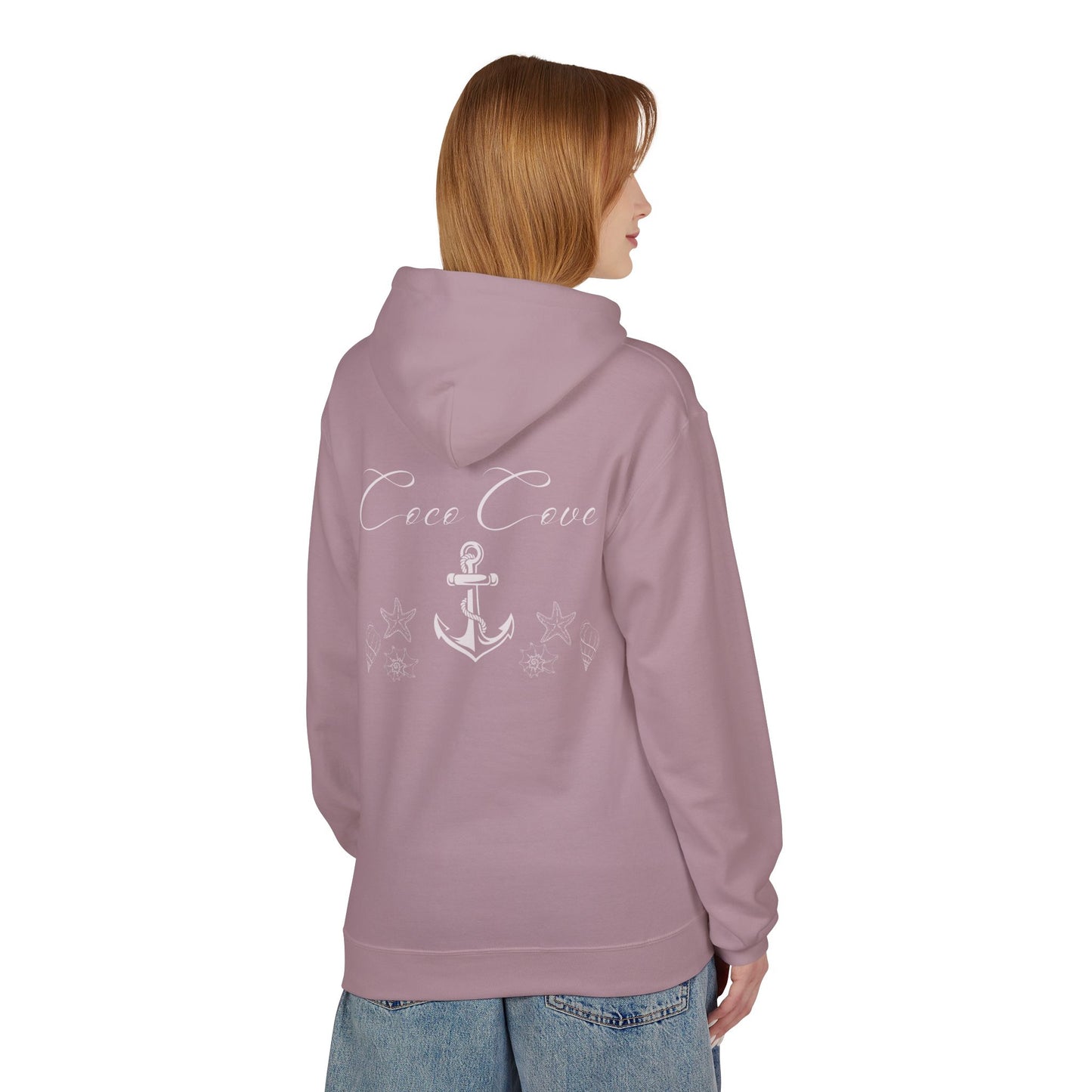 Coco Cove Anchor Hoodie – Nautical Pullover with Script Logo