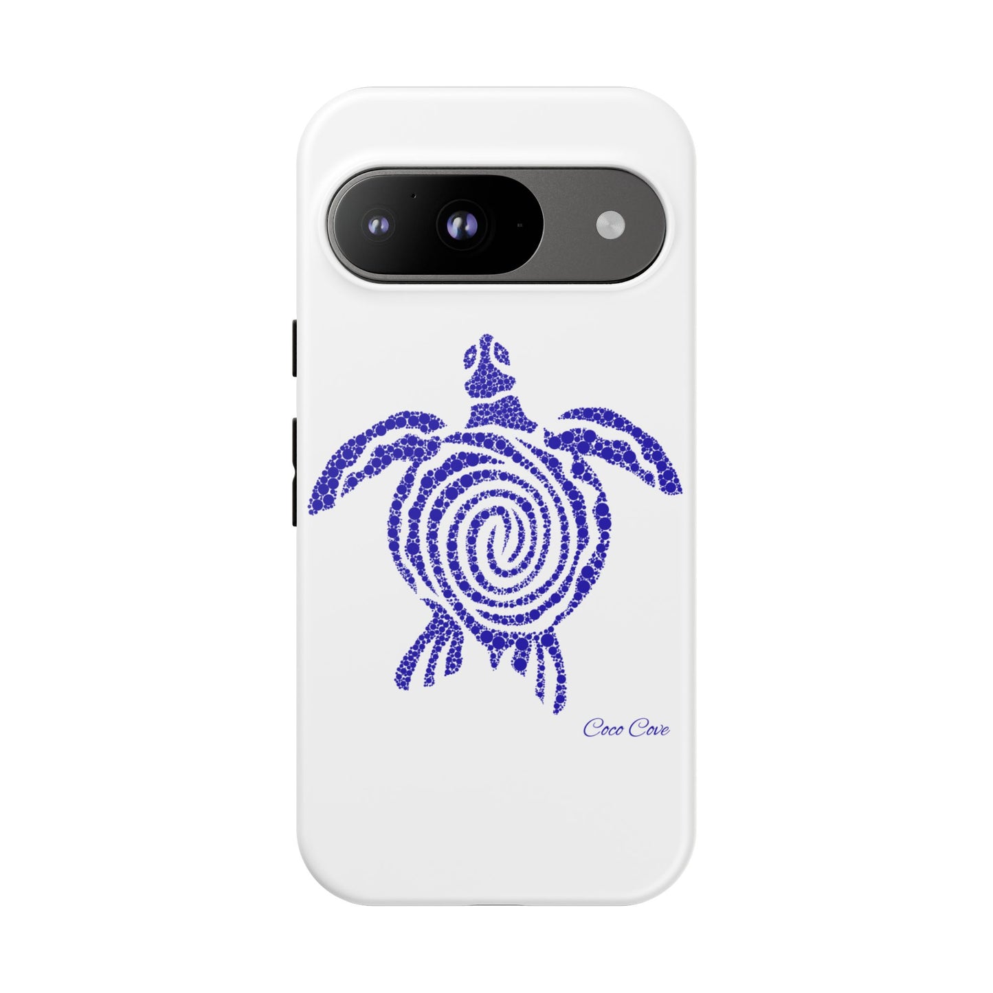 Sea Turtle Spiral Phone Case — Blue Tribal Turtle iPhone Cover
