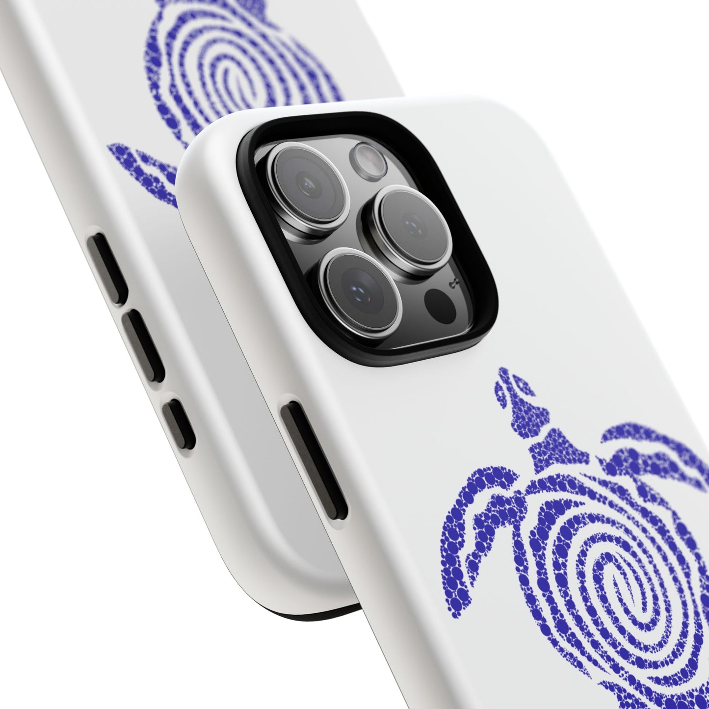 Sea Turtle Spiral Phone Case — Blue Tribal Turtle iPhone Cover