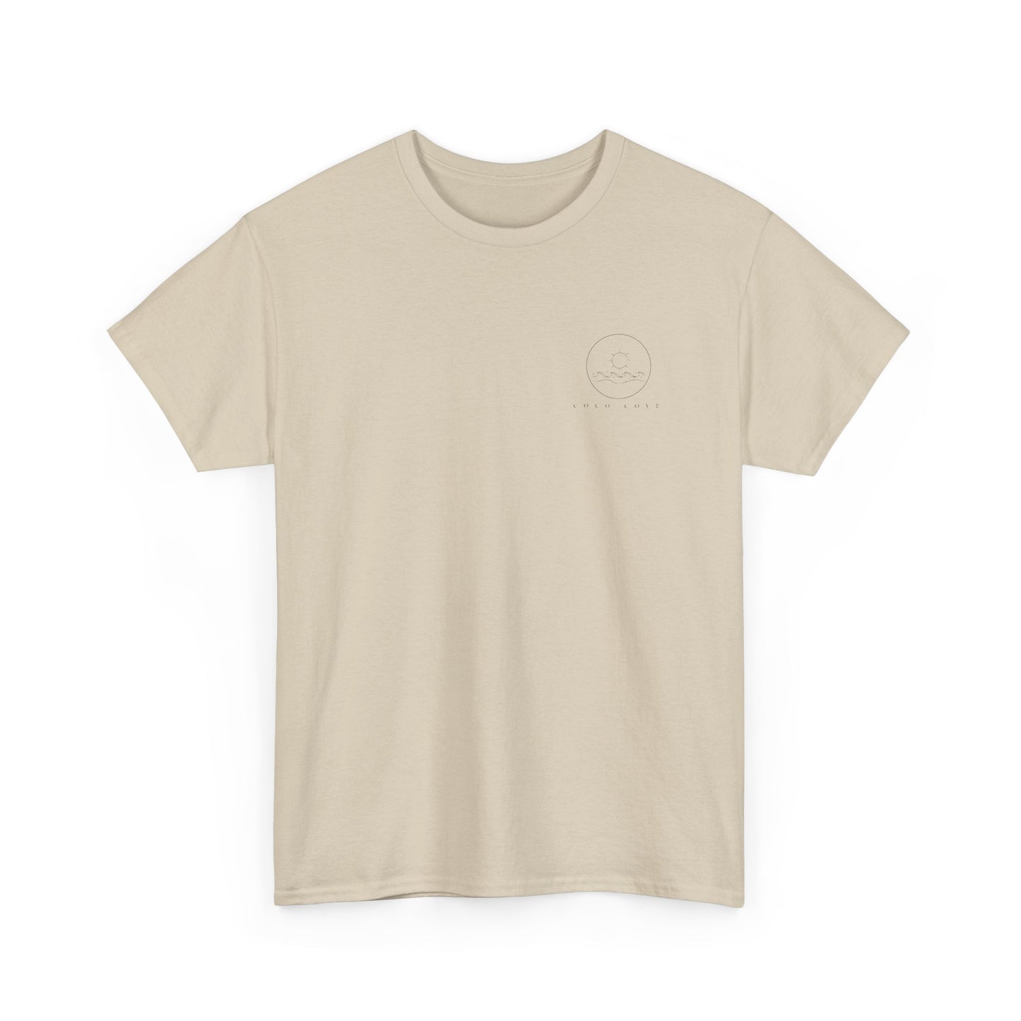 Coastal Sailboat Tee — "Coco Cove" Graphic Cotton T‑Shirt
