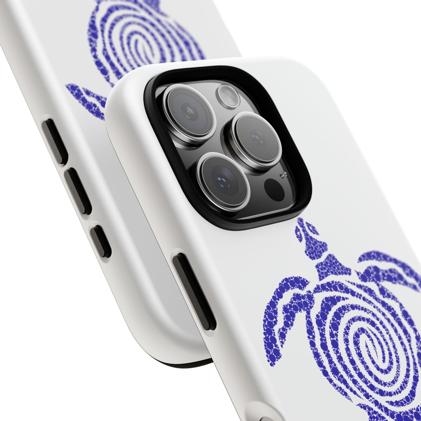 Sea Turtle Spiral Phone Case — Blue Tribal Turtle iPhone Cover